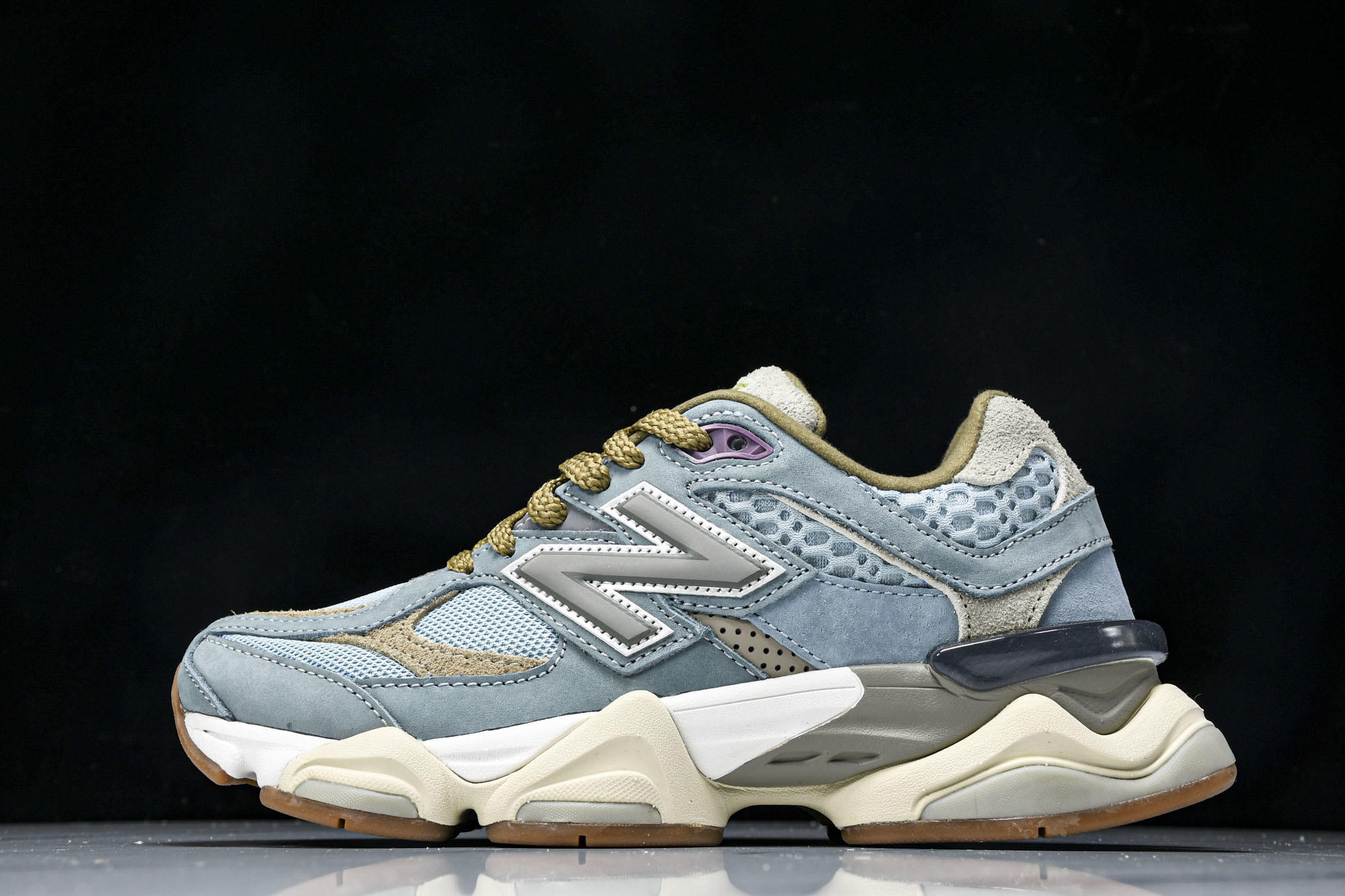 纯原 Joe Freshgoods x New Balance NB9060 复古休闲运动慢跑鞋 蓝棕色