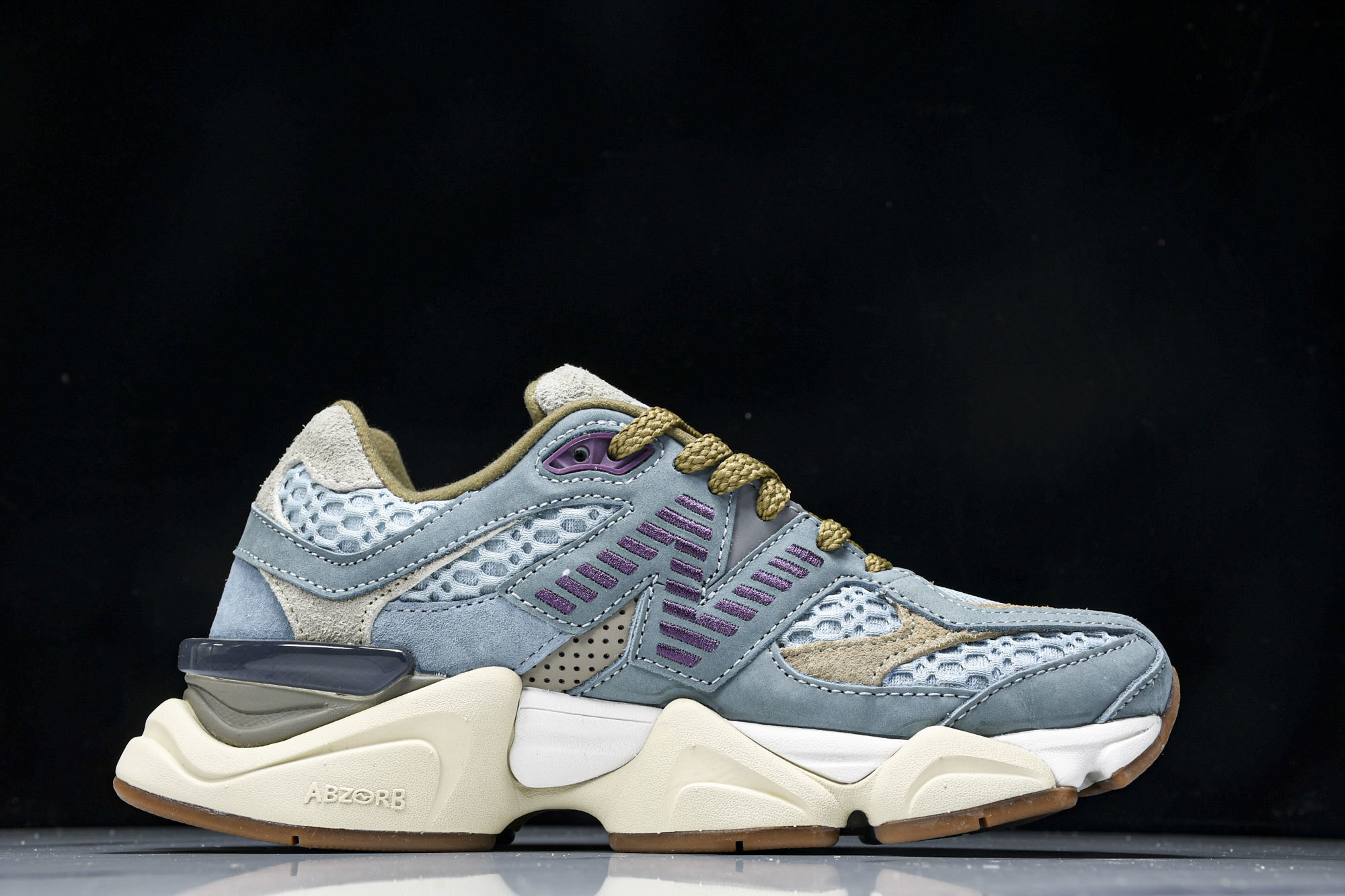 纯原 Joe Freshgoods x New Balance NB9060 复古休闲运动慢跑鞋 蓝棕色