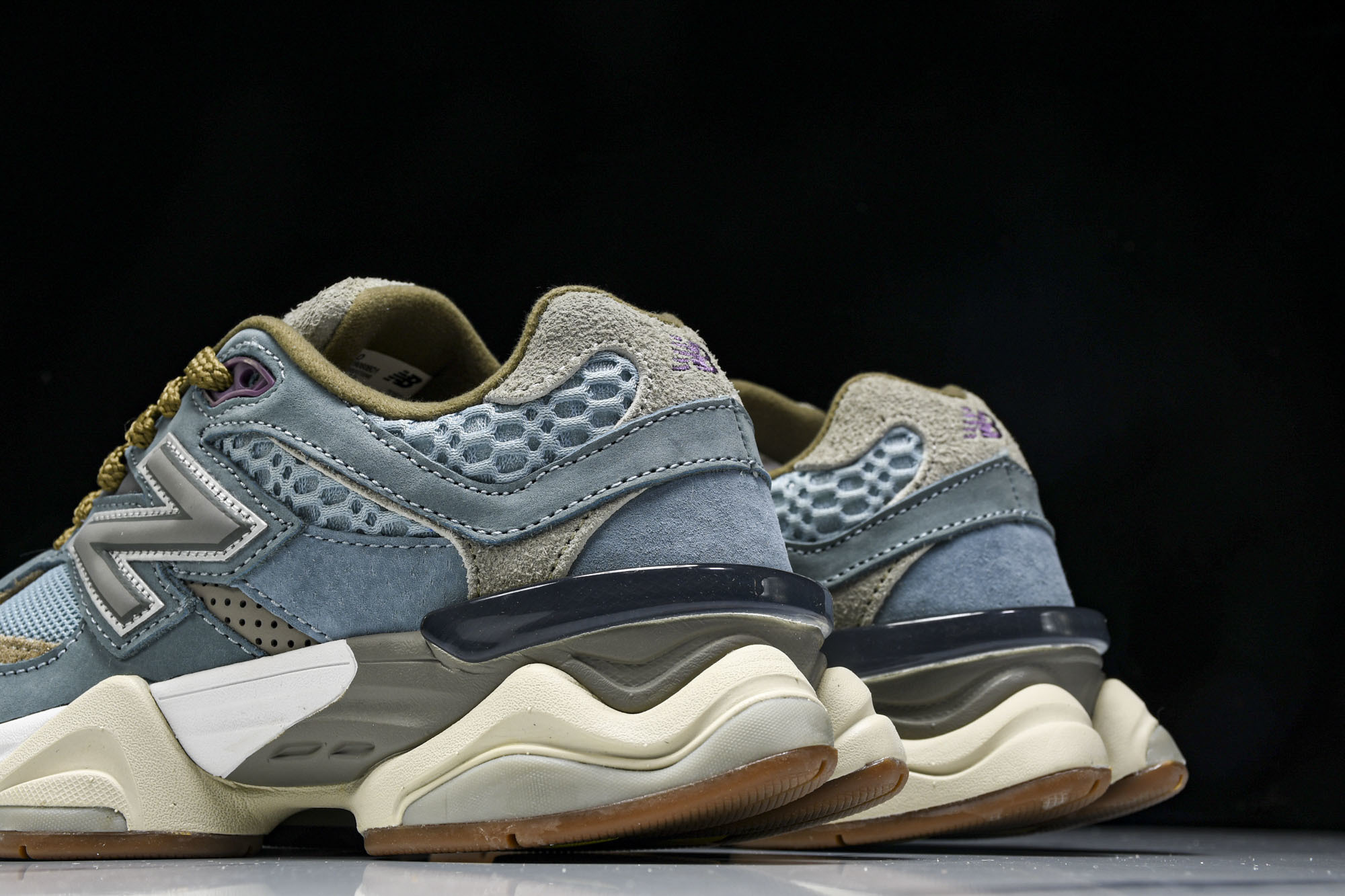 纯原 Joe Freshgoods x New Balance NB9060 复古休闲运动慢跑鞋 蓝棕色