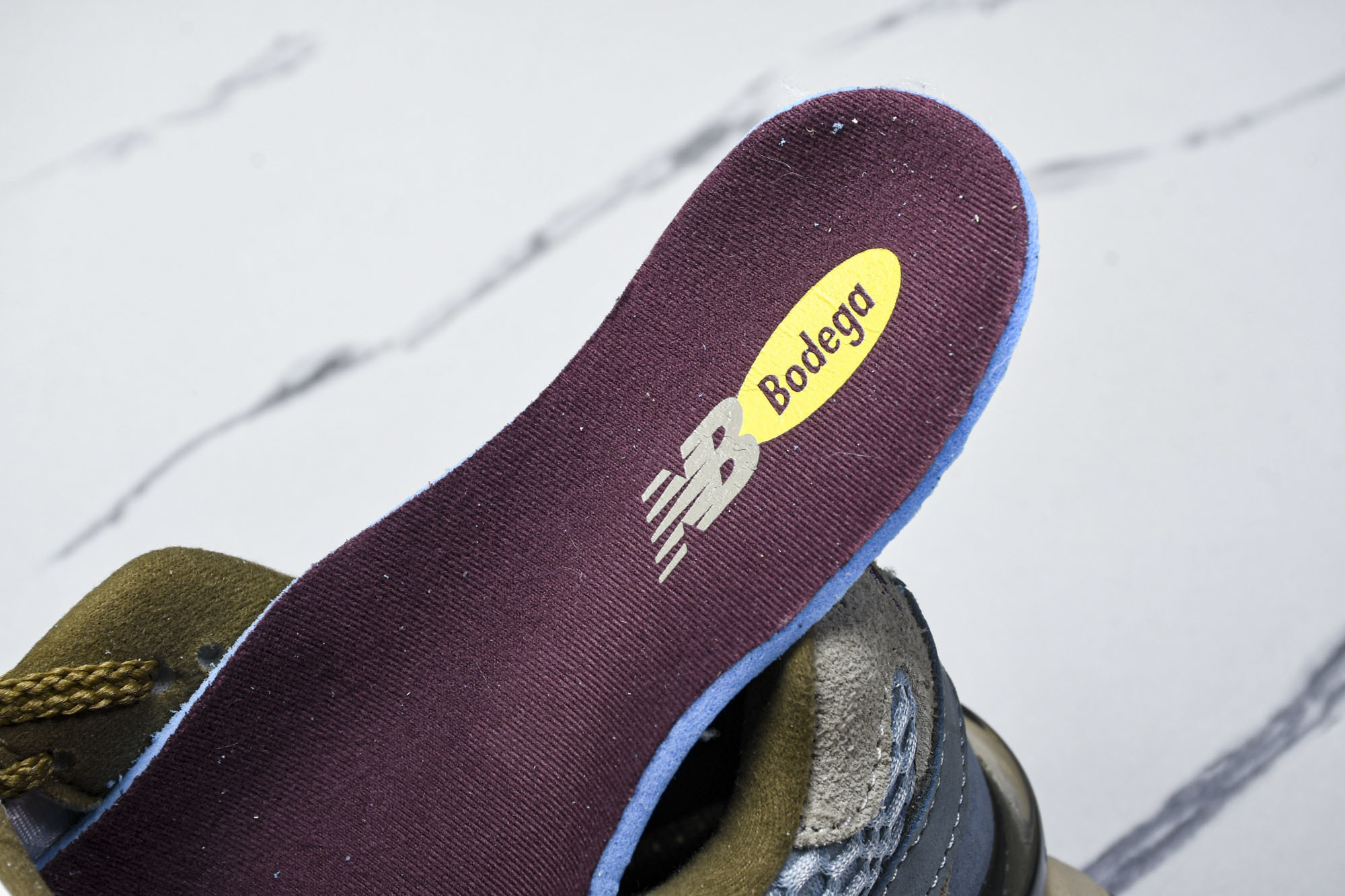 纯原 Joe Freshgoods x New Balance NB9060 复古休闲运动慢跑鞋 蓝棕色