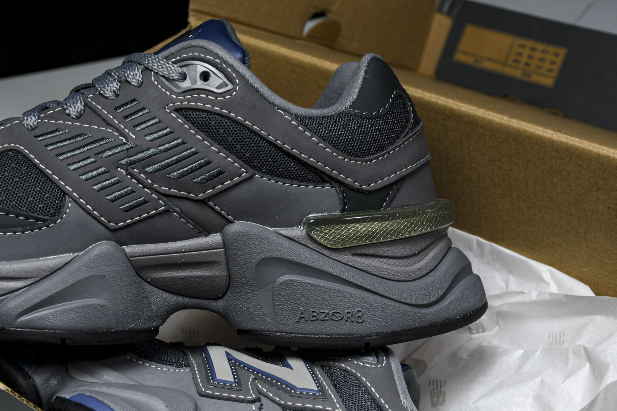 纯原 Joe Freshgoods x New Balance NB9060 复古休闲运动慢跑鞋 蓝灰色