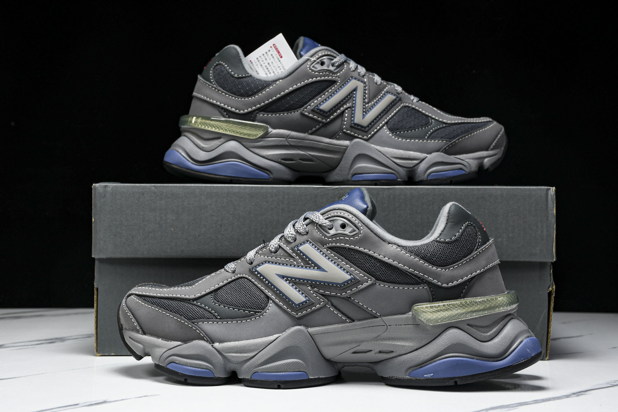 纯原 Joe Freshgoods x New Balance NB9060 复古休闲运动慢跑鞋 蓝灰色