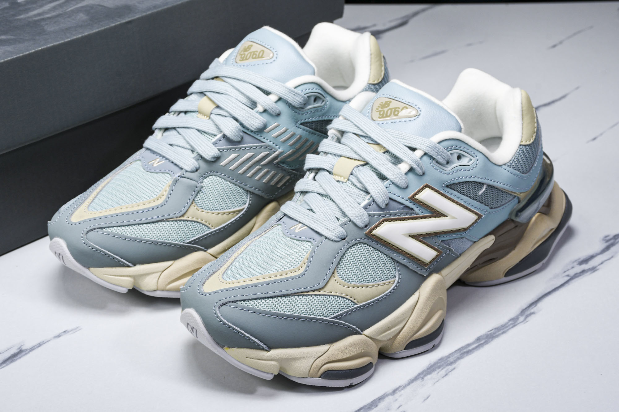纯原 Joe Freshgoods x New Balance NB9060 复古休闲运动慢跑鞋 蓝色 