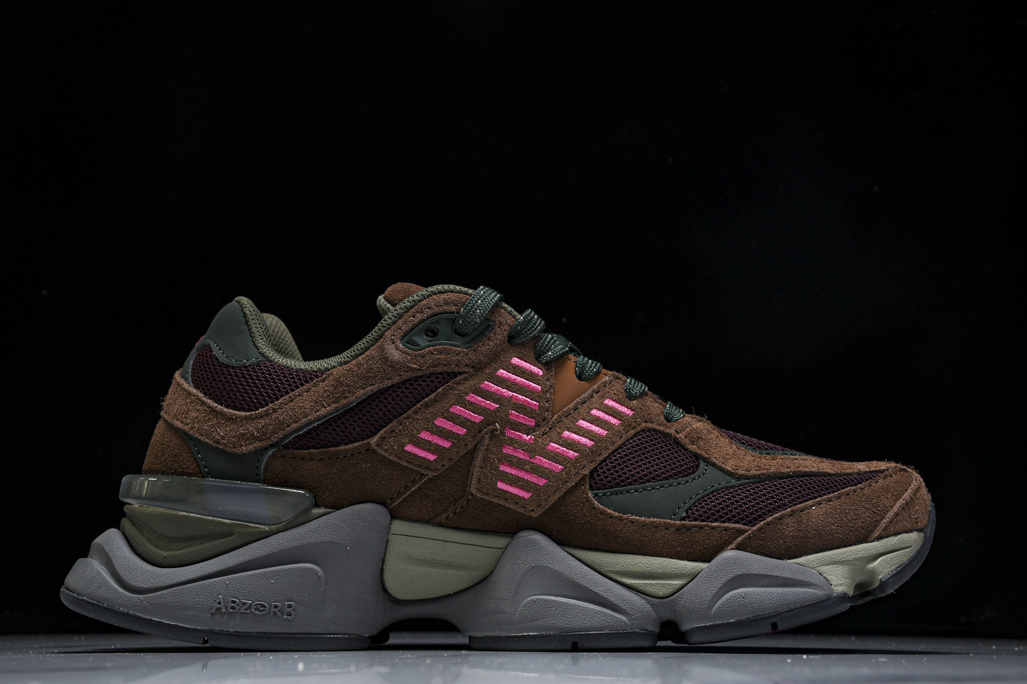 纯原 Joe Freshgoods x New Balance NB9060 复古休闲运动慢跑鞋 酒红色