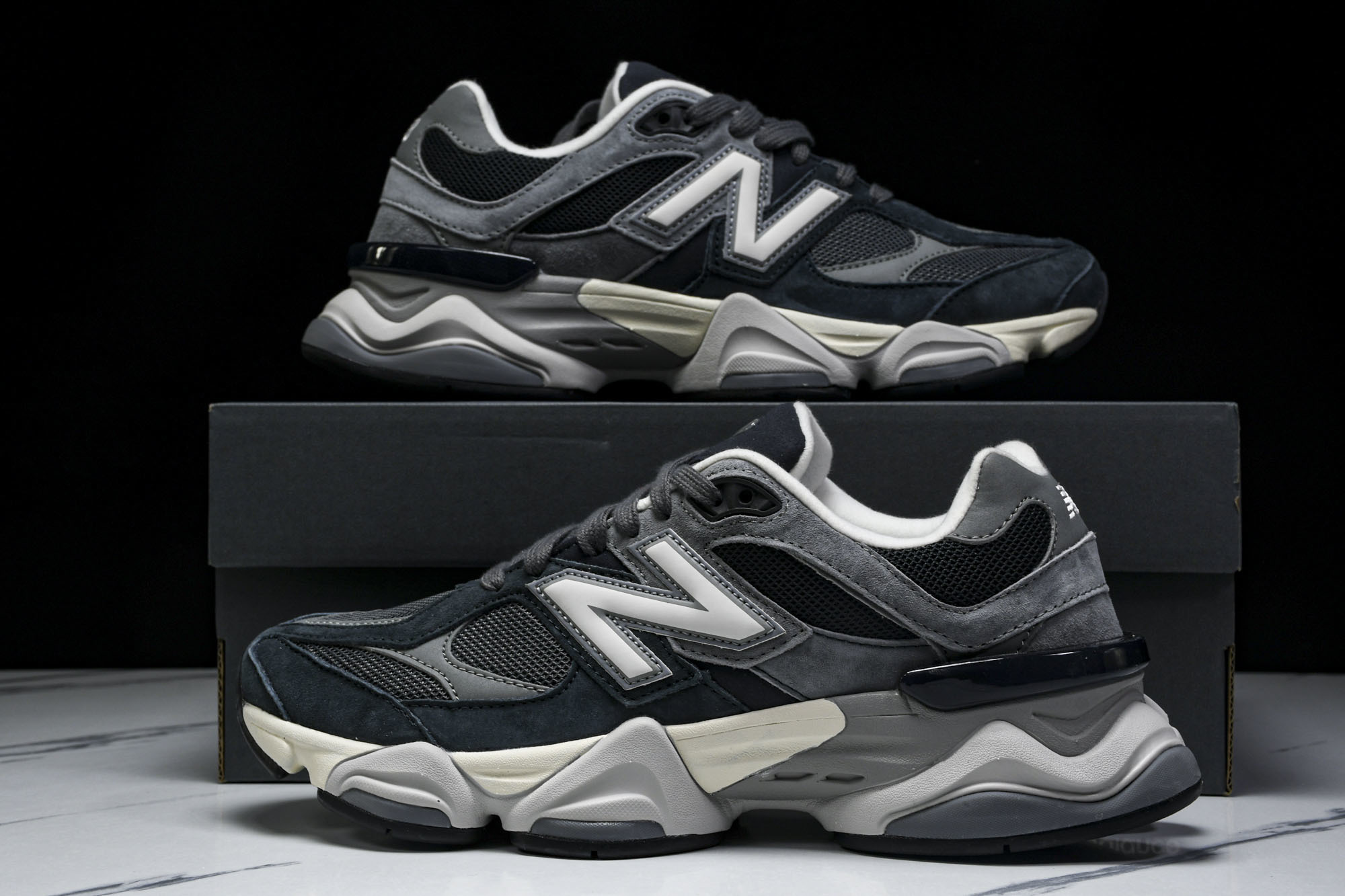 纯原 Joe Freshgoods x New Balance NB9060 复古休闲运动慢跑鞋 黑灰色