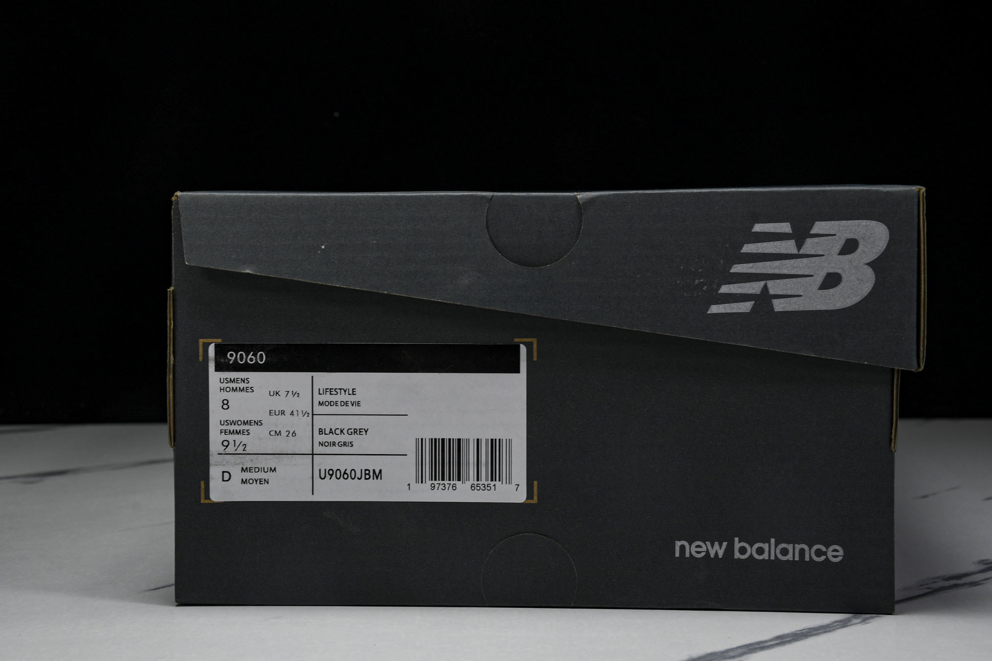 纯原 Joe Freshgoods x New Balance NB9060 复古休闲运动慢跑鞋 黑灰色