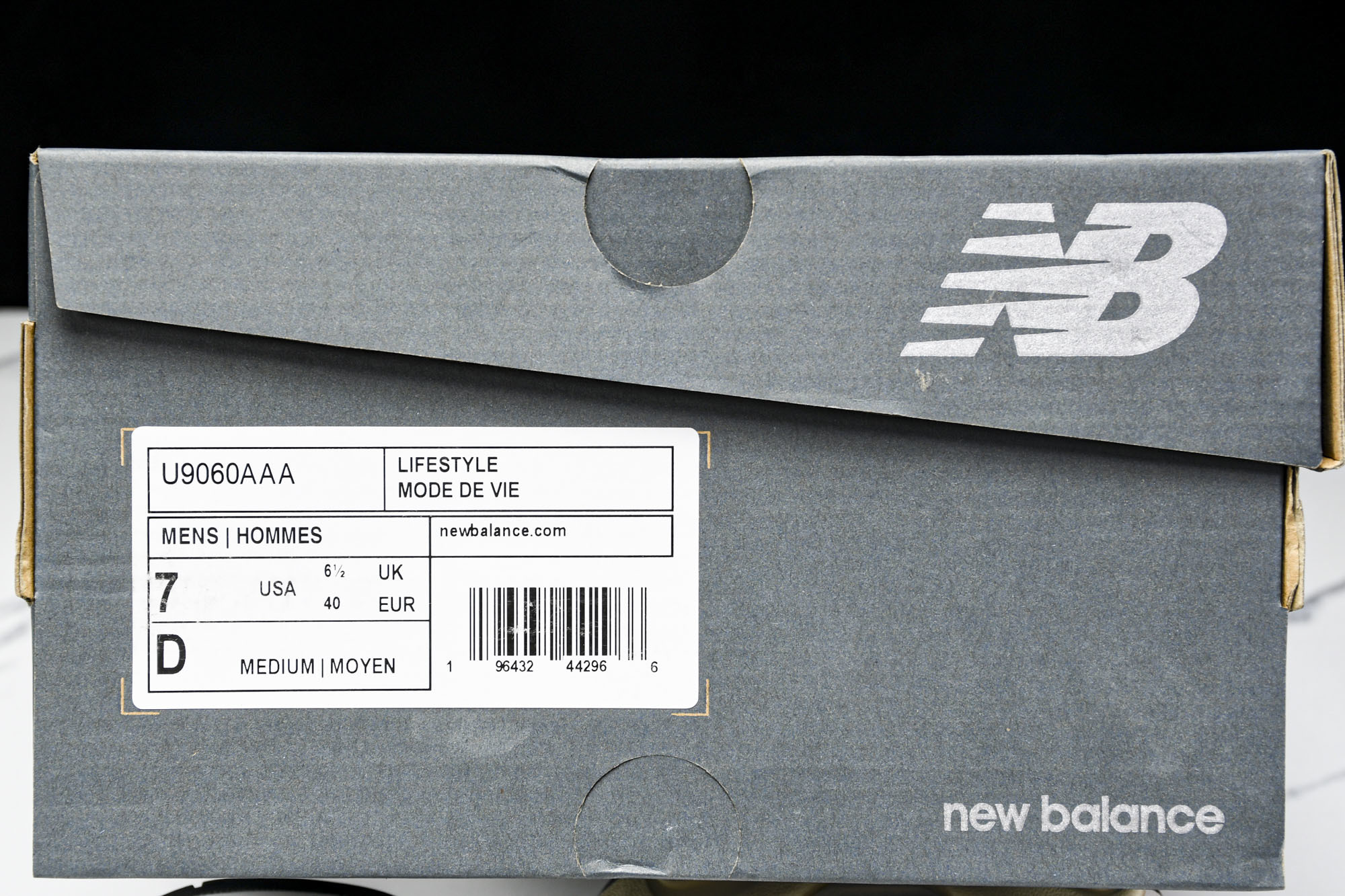 纯原 Joe Freshgoods x New Balance NB9060 复古休闲运动慢跑鞋 黑白色