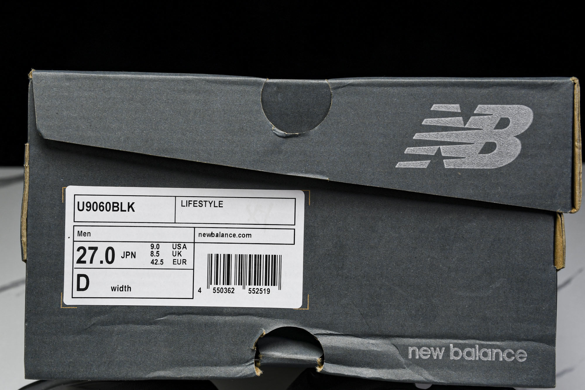纯原 Joe Freshgoods x New Balance NB9060 复古休闲运动慢跑鞋 黑色 