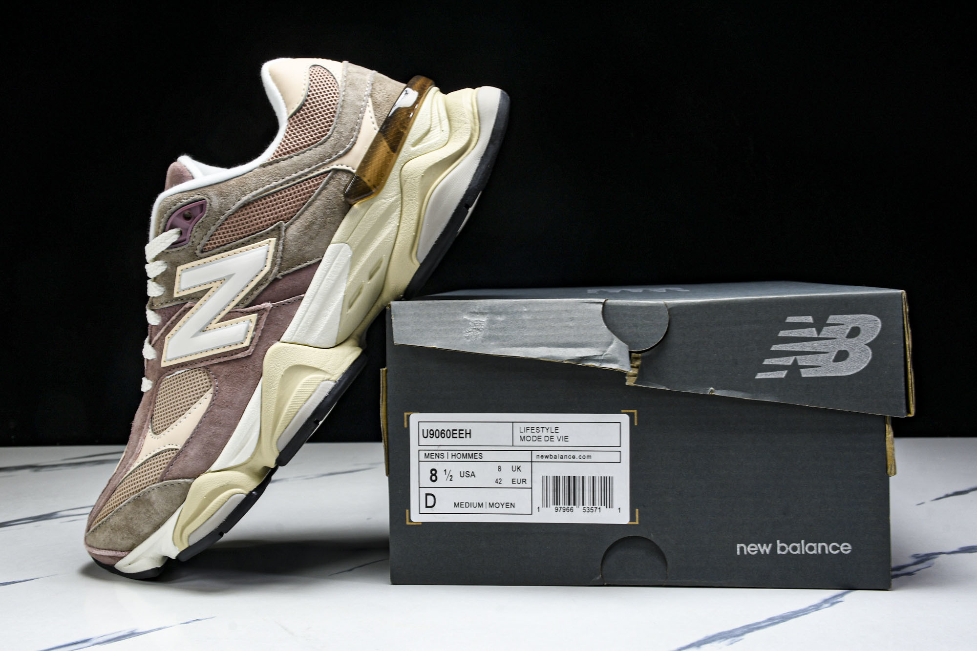 纯原 New Balance NB9060 复古休闲运动慢跑鞋 U9060EEH#YZ004#原档案3D