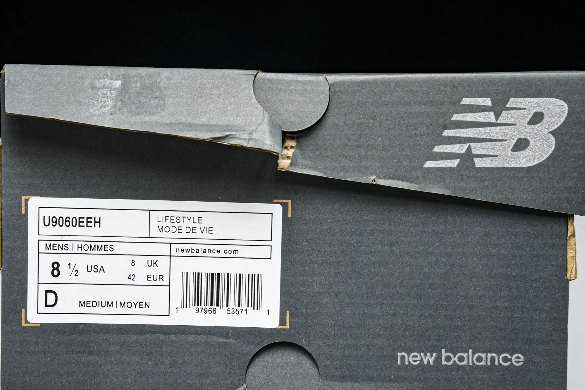 纯原 New Balance NB9060 复古休闲运动慢跑鞋 U9060EEH#YZ004#原档案3D