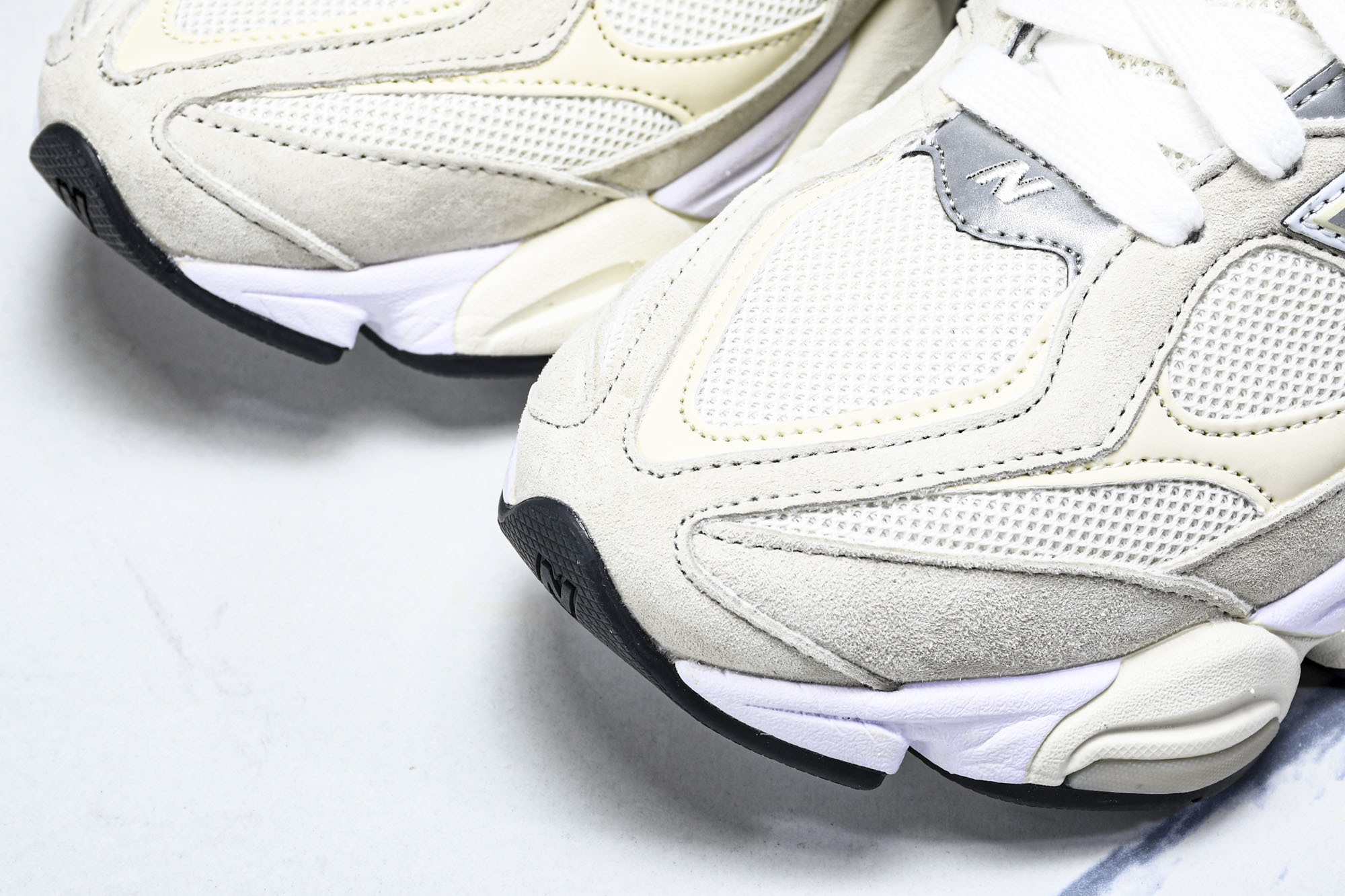 纯原 New Balance NB9060 复古休闲运动慢跑鞋 U9060WHT#YZ004#原档案3D