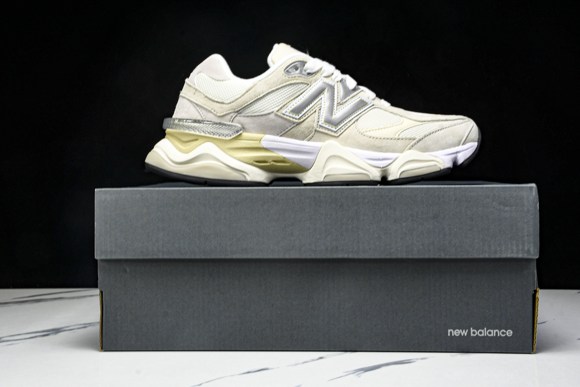 纯原 New Balance NB9060 复古休闲运动慢跑鞋 U9060WHT#YZ004#原档案3D