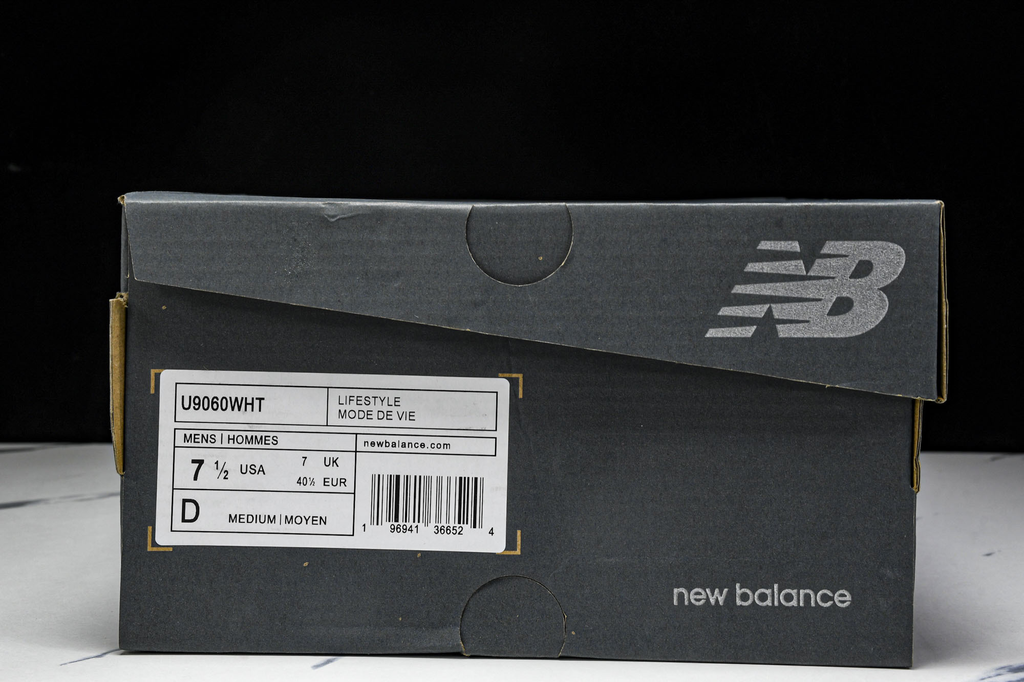 纯原 New Balance NB9060 复古休闲运动慢跑鞋 U9060WHT#YZ004#原档案3D