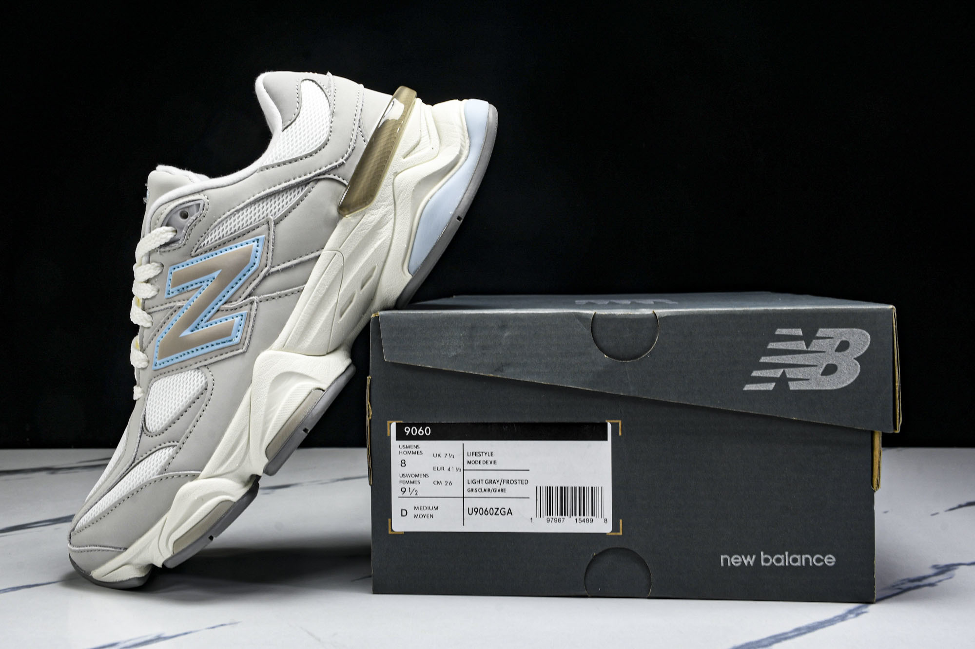 纯原 New Balance NB9060 复古休闲运动慢跑鞋 U9060ZGA#YZ004#原档案3D