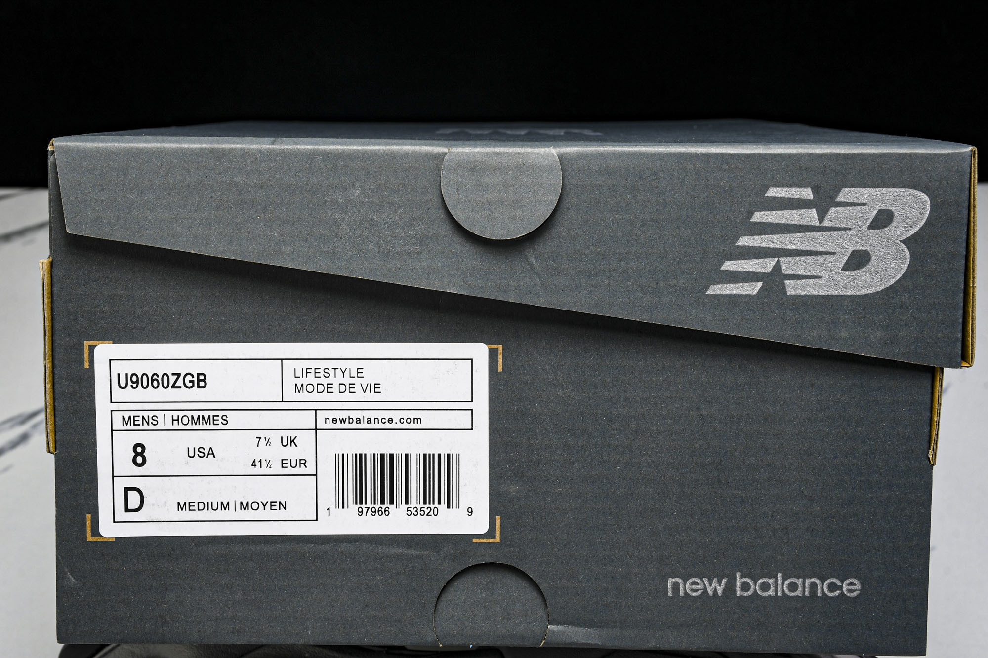 纯原 New Balance NB9060 复古休闲运动慢跑鞋 U9060ZGB#YZ004#原档案3D