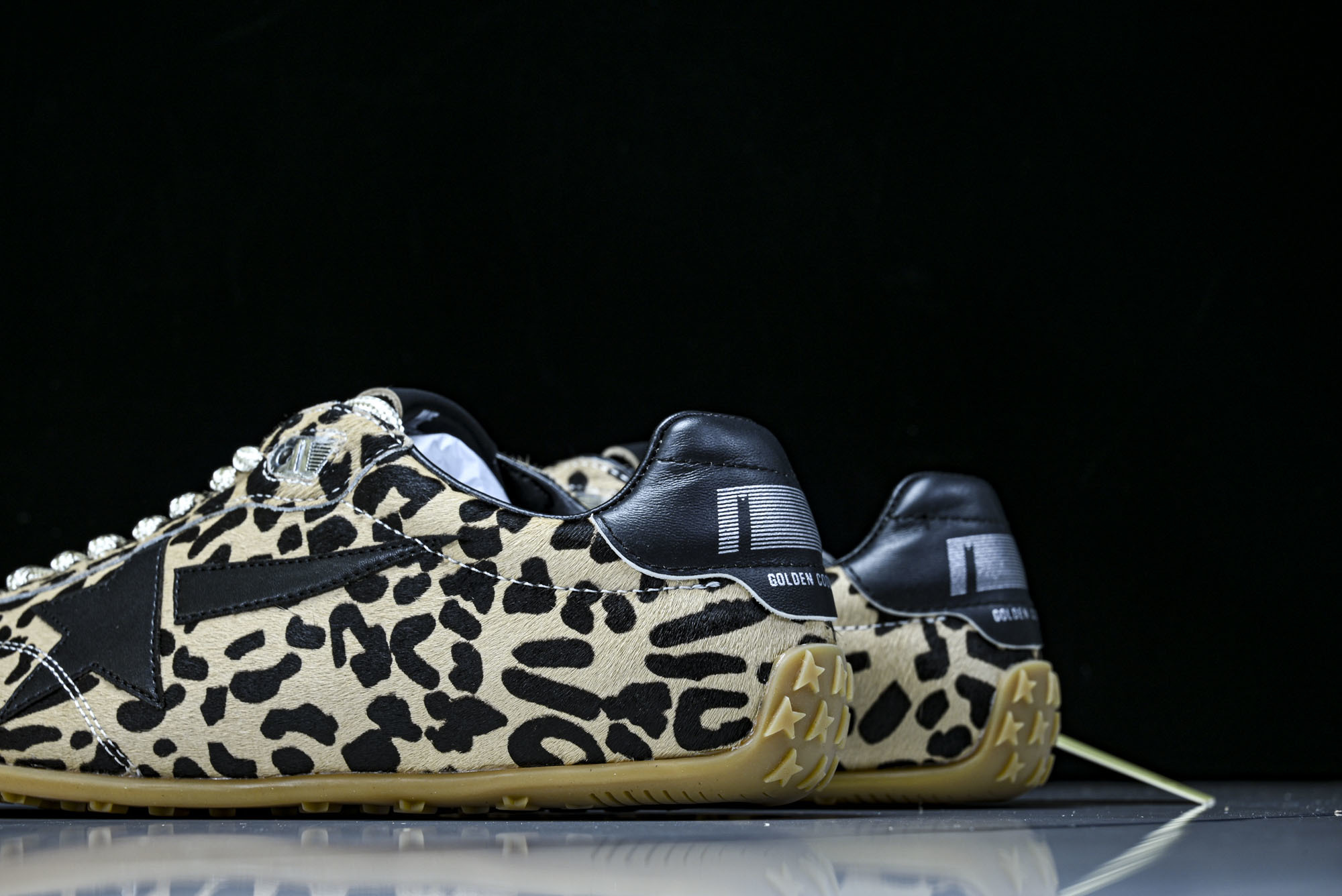 Golden Goose 25周年限定款三色系带平底低帮德训板鞋2025新款星星做旧小脏鞋女#Golde