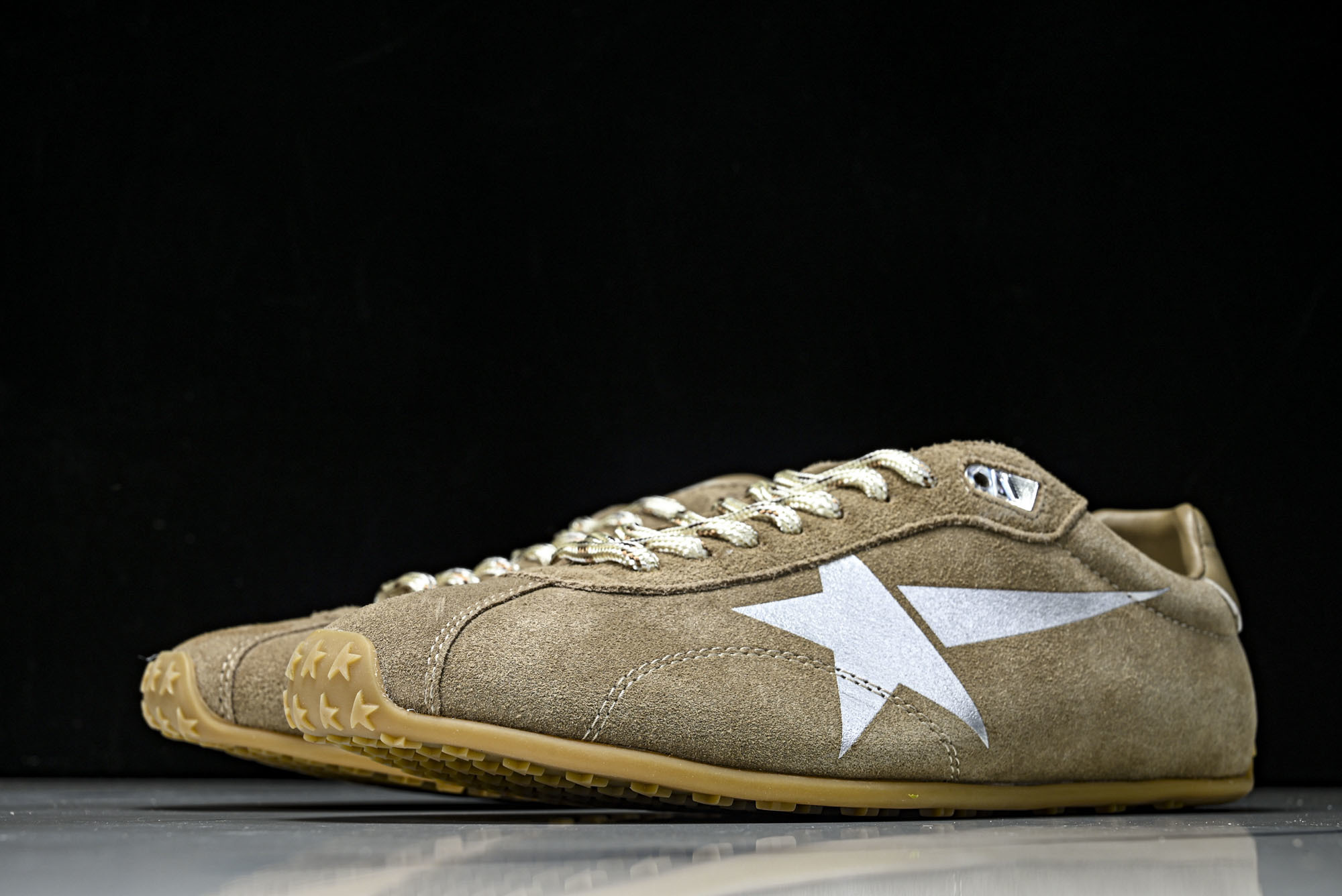Golden Goose 25周年限定款三色系带平底低帮德训板鞋2025新款星星做旧小脏鞋女_CM_1#