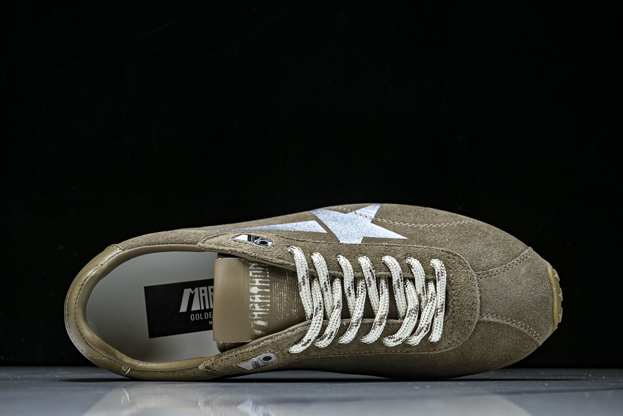 Golden Goose 25周年限定款三色系带平底低帮德训板鞋2025新款星星做旧小脏鞋女_CM_1#