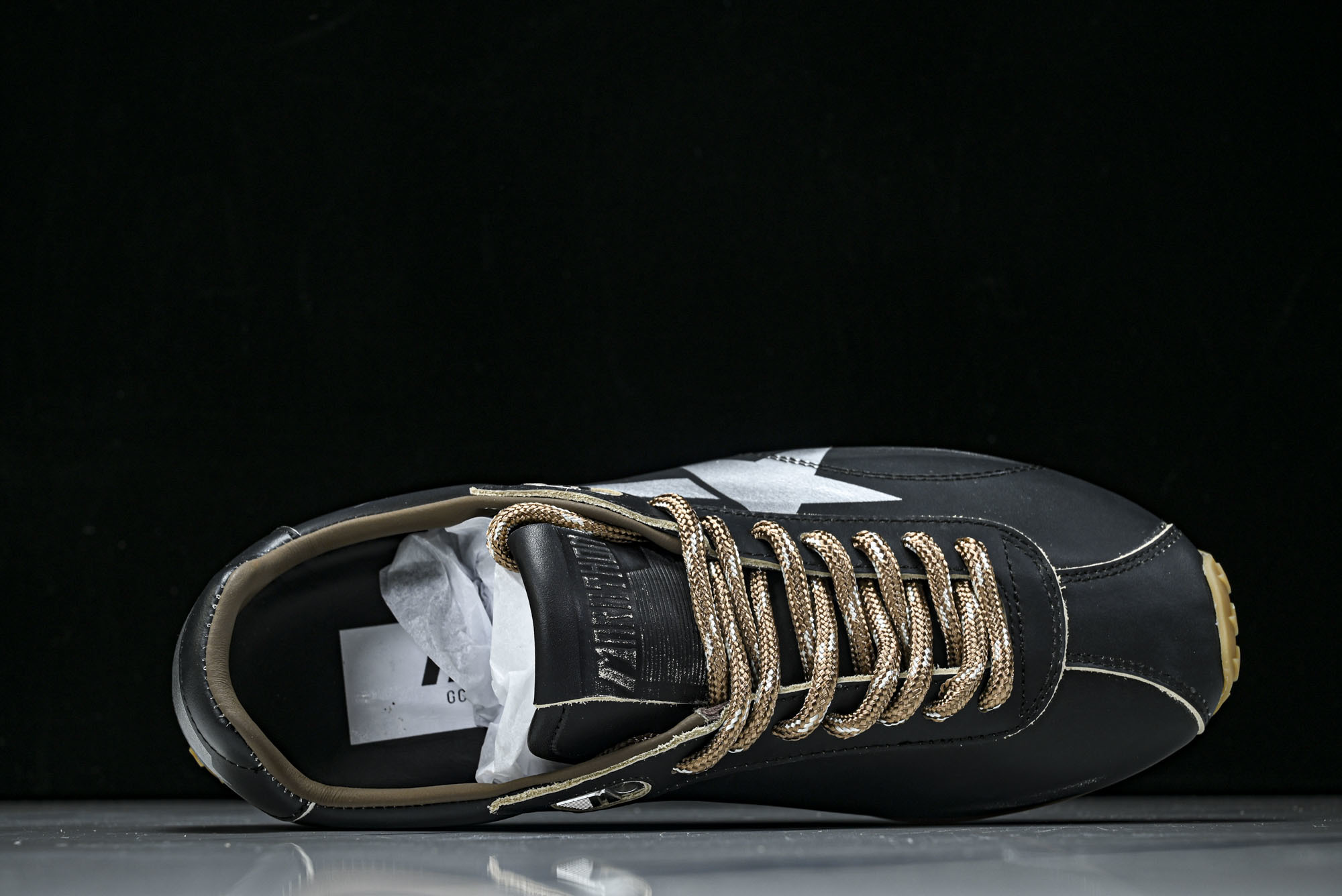 Golden Goose 25周年限定款三色系带平底低帮德训板鞋2025新款星星做旧小脏鞋女_CM_2#