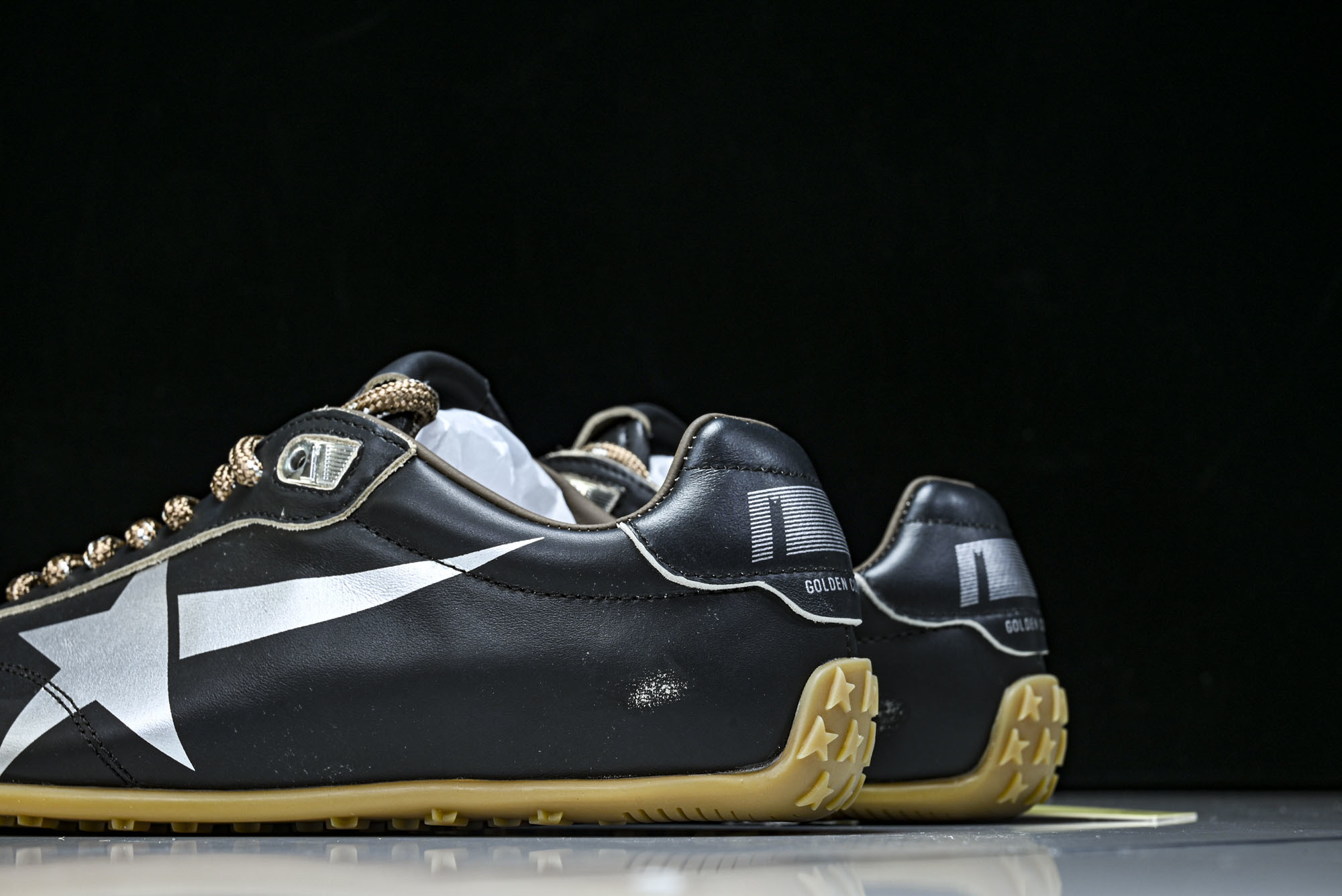 Golden Goose 25周年限定款三色系带平底低帮德训板鞋2025新款星星做旧小脏鞋女_CM_2#