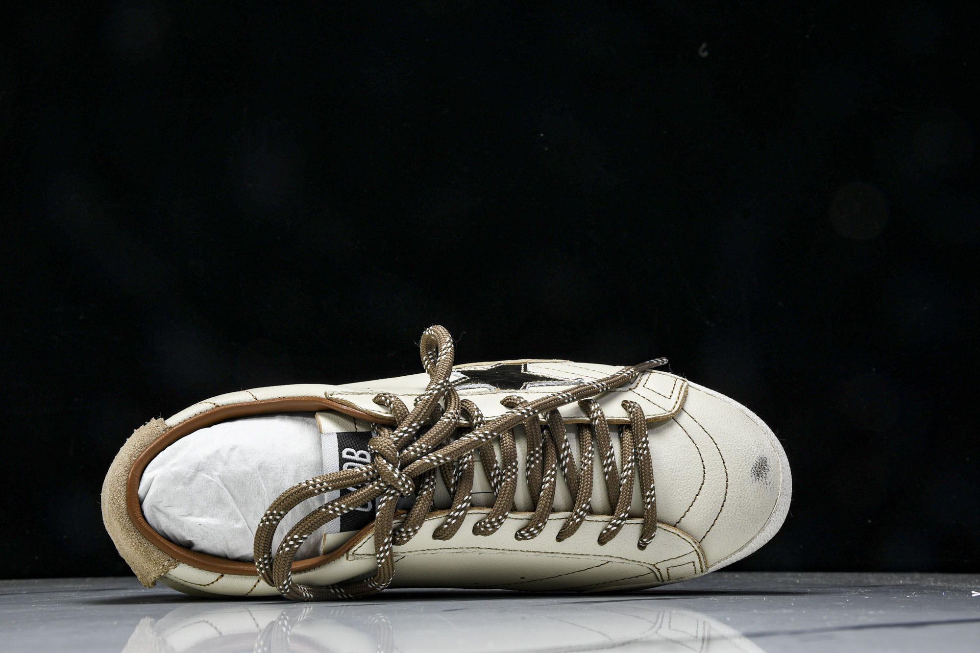 Golden Goose 25周年限定款三色系带平底低帮德训板鞋2025新款星星做旧小脏鞋女_CM_3G