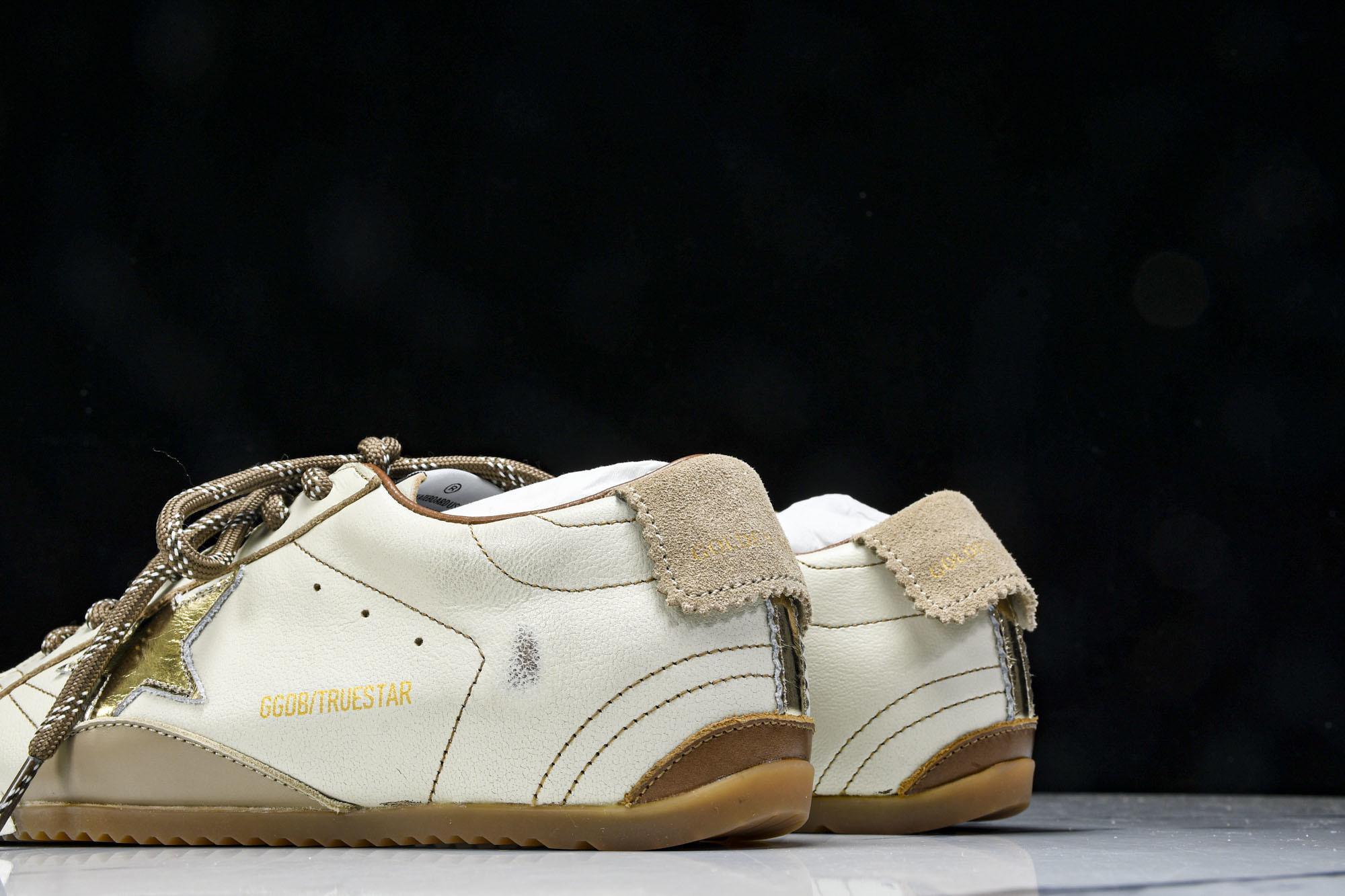 Golden Goose 25周年限定款三色系带平底低帮德训板鞋2025新款星星做旧小脏鞋女_CM_3G