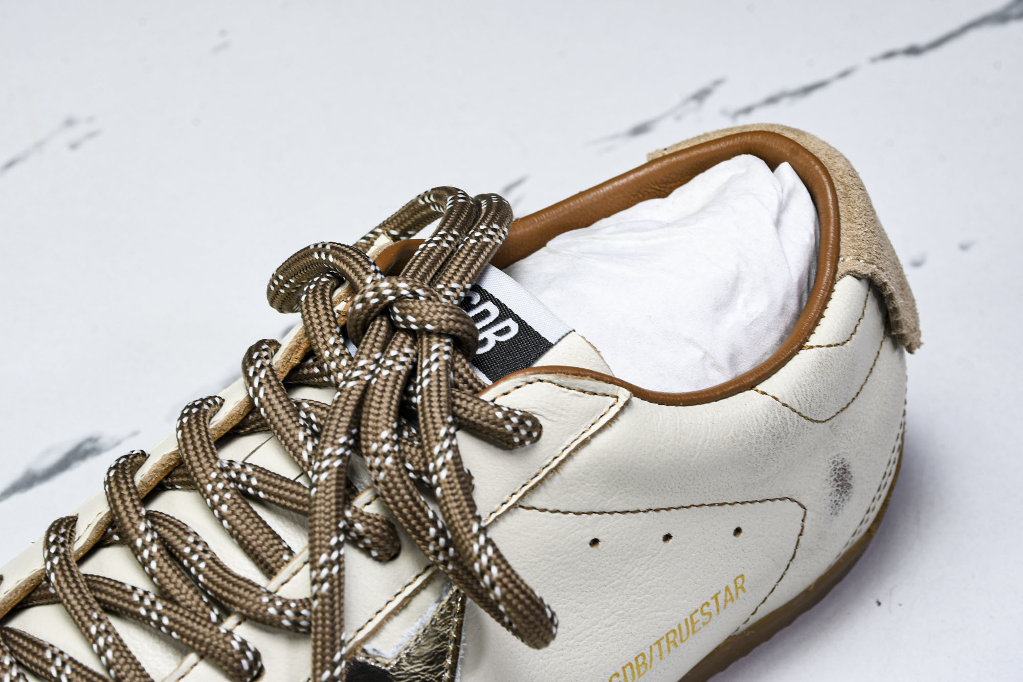 Golden Goose 25周年限定款三色系带平底低帮德训板鞋2025新款星星做旧小脏鞋女_CM_3G