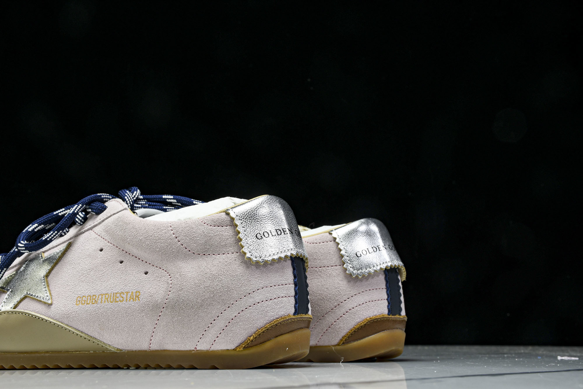 Golden Goose 25周年限定款三色系带平底低帮德训板鞋2025新款星星做旧小脏鞋女_CM_4G