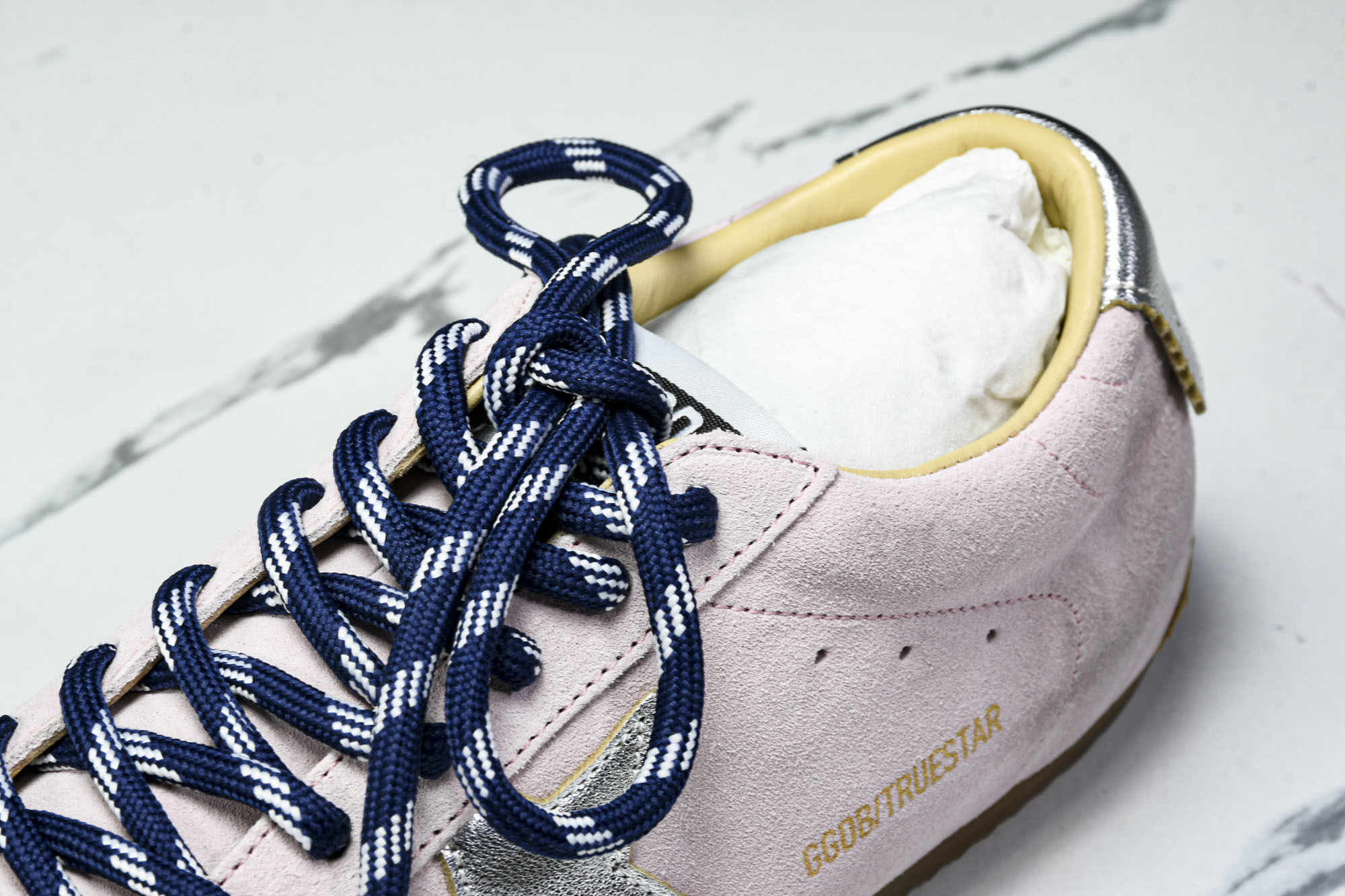 Golden Goose 25周年限定款三色系带平底低帮德训板鞋2025新款星星做旧小脏鞋女_CM_4G