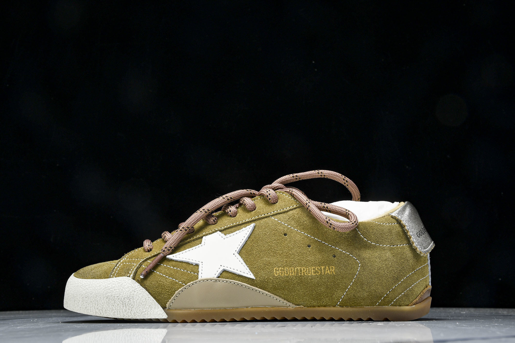 Golden Goose 25周年限定款三色系带平底低帮德训板鞋2025新款星星做旧小脏鞋女_CM_5G