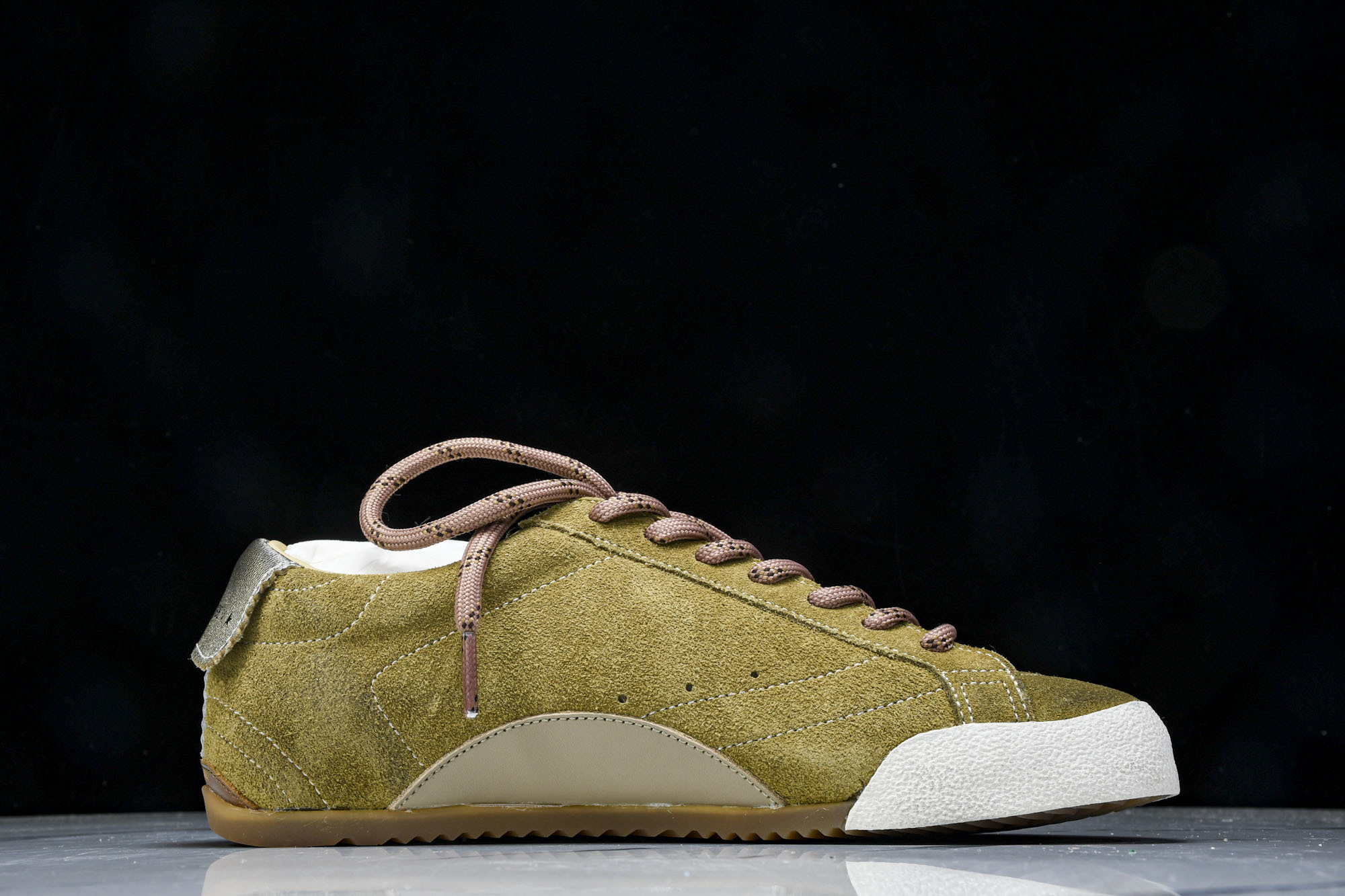 Golden Goose 25周年限定款三色系带平底低帮德训板鞋2025新款星星做旧小脏鞋女_CM_5G