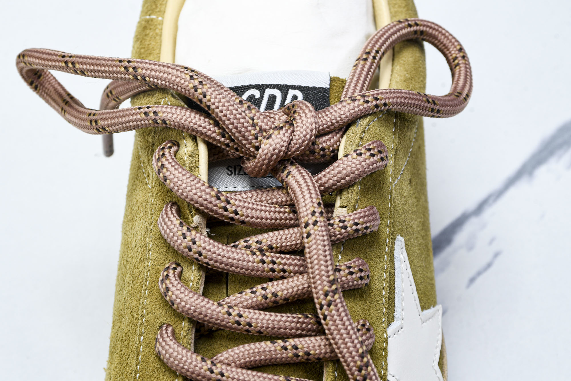 Golden Goose 25周年限定款三色系带平底低帮德训板鞋2025新款星星做旧小脏鞋女_CM_5G