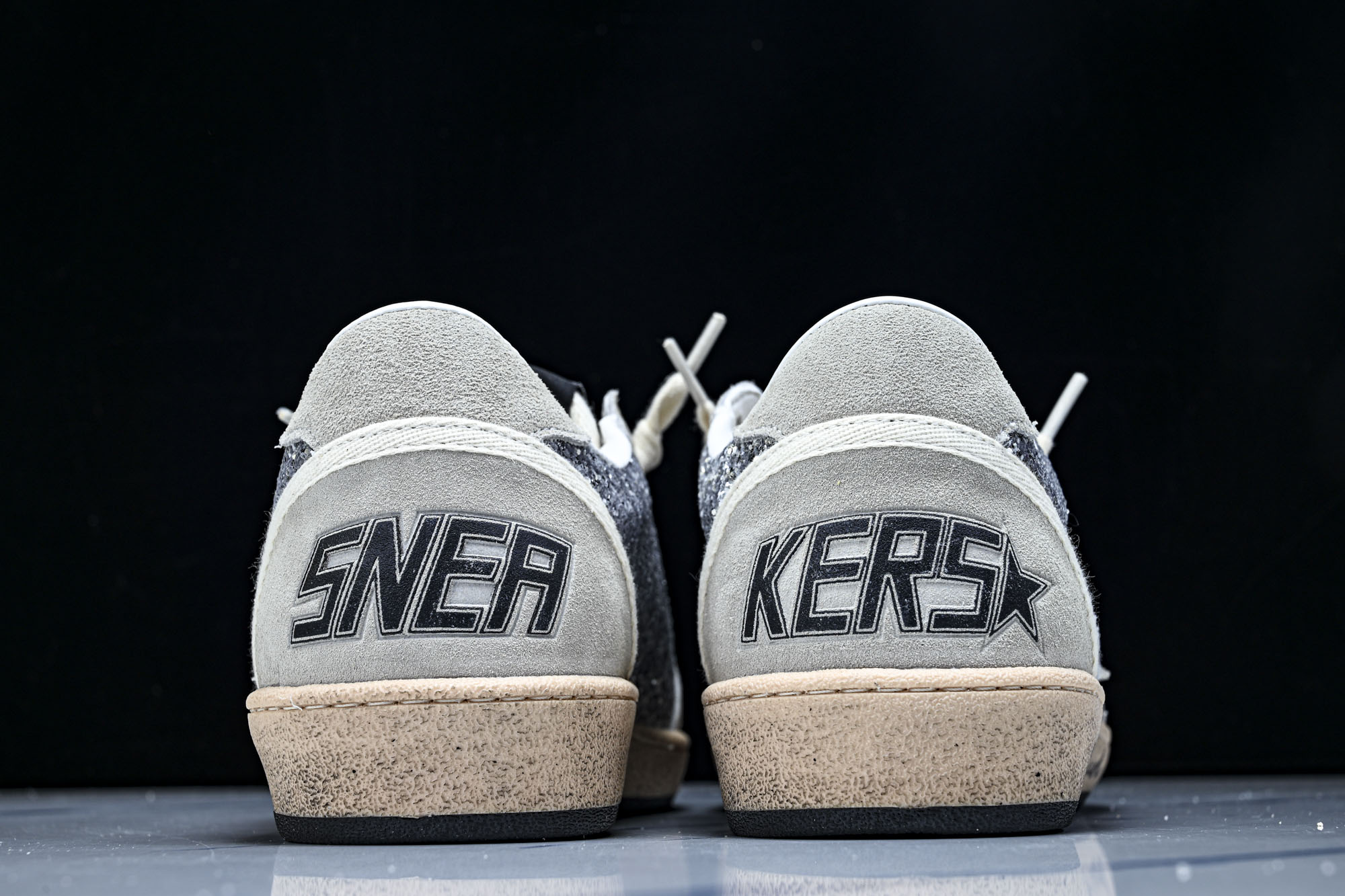 Golden Goose Ball Star 低帮休闲板鞋 GGDB小脏鞋 亮片 灰棕海淘代购同渠道品质
