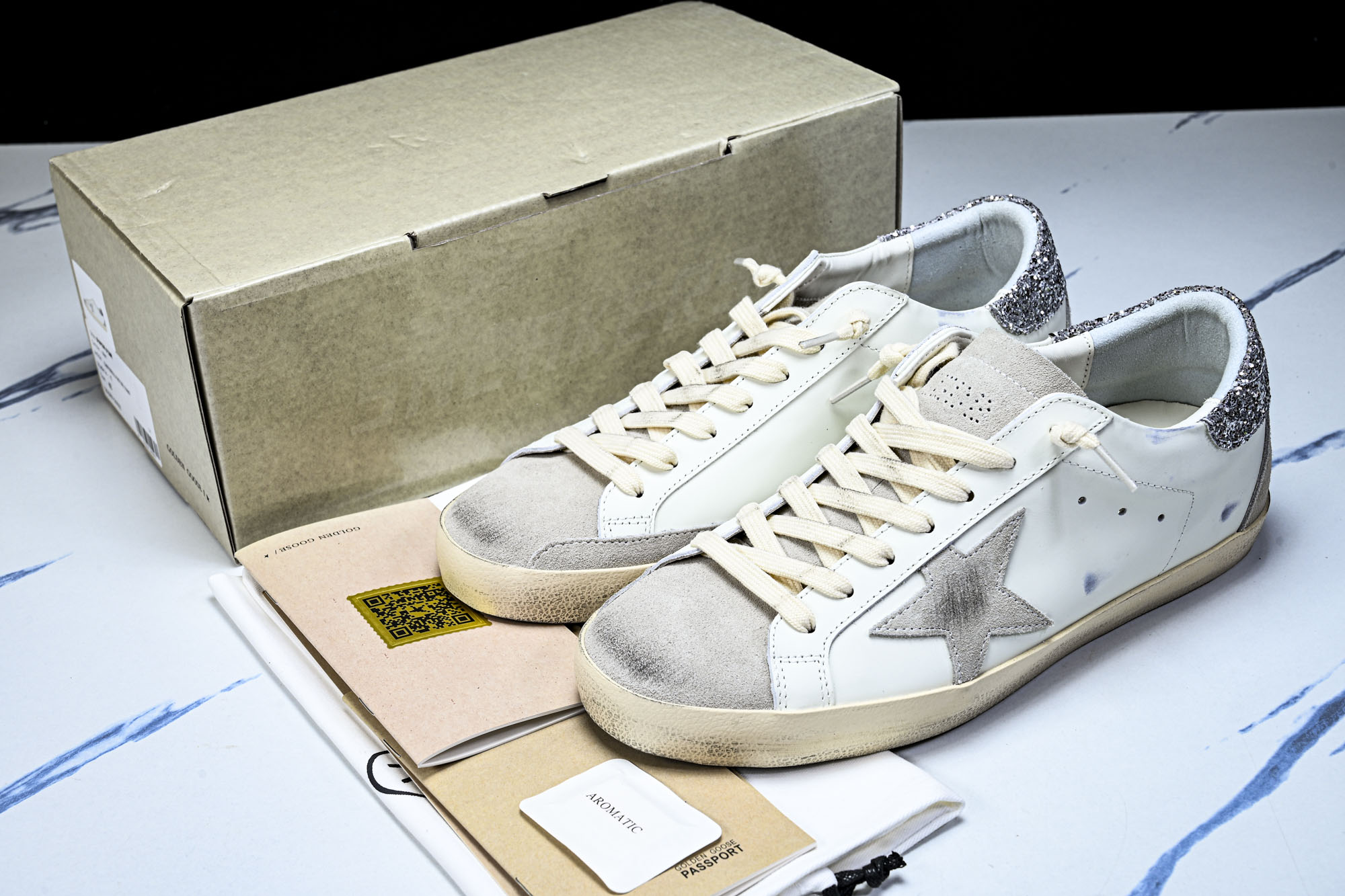Golden Goose Ball Star 低帮休闲板鞋 GGDB小脏鞋 棕白 钻尾海淘代购同渠道品质