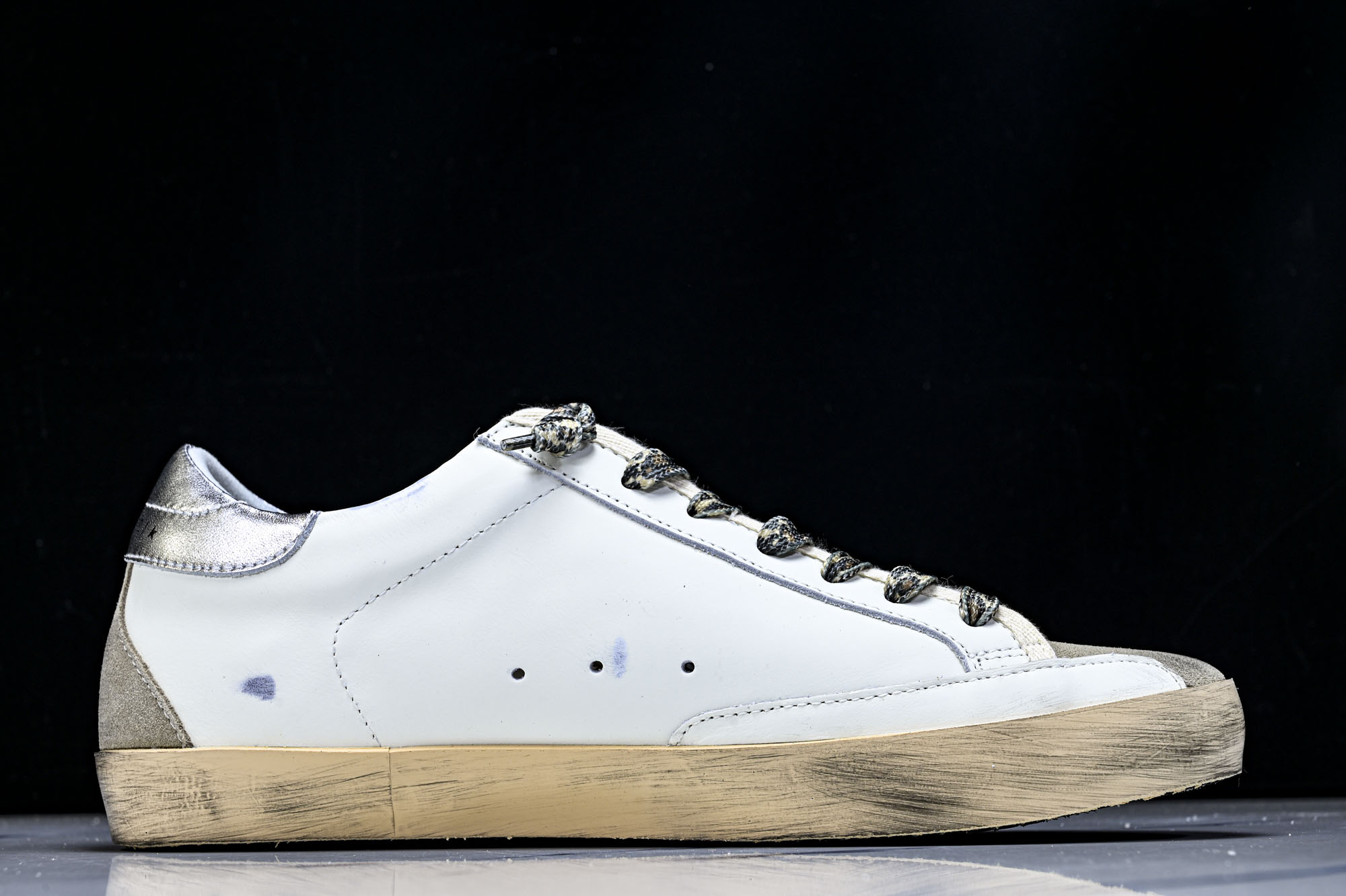 Golden Goose Ball Star 低帮休闲板鞋 GGDB小脏鞋 白棕 豹纹星海淘代购同渠道品