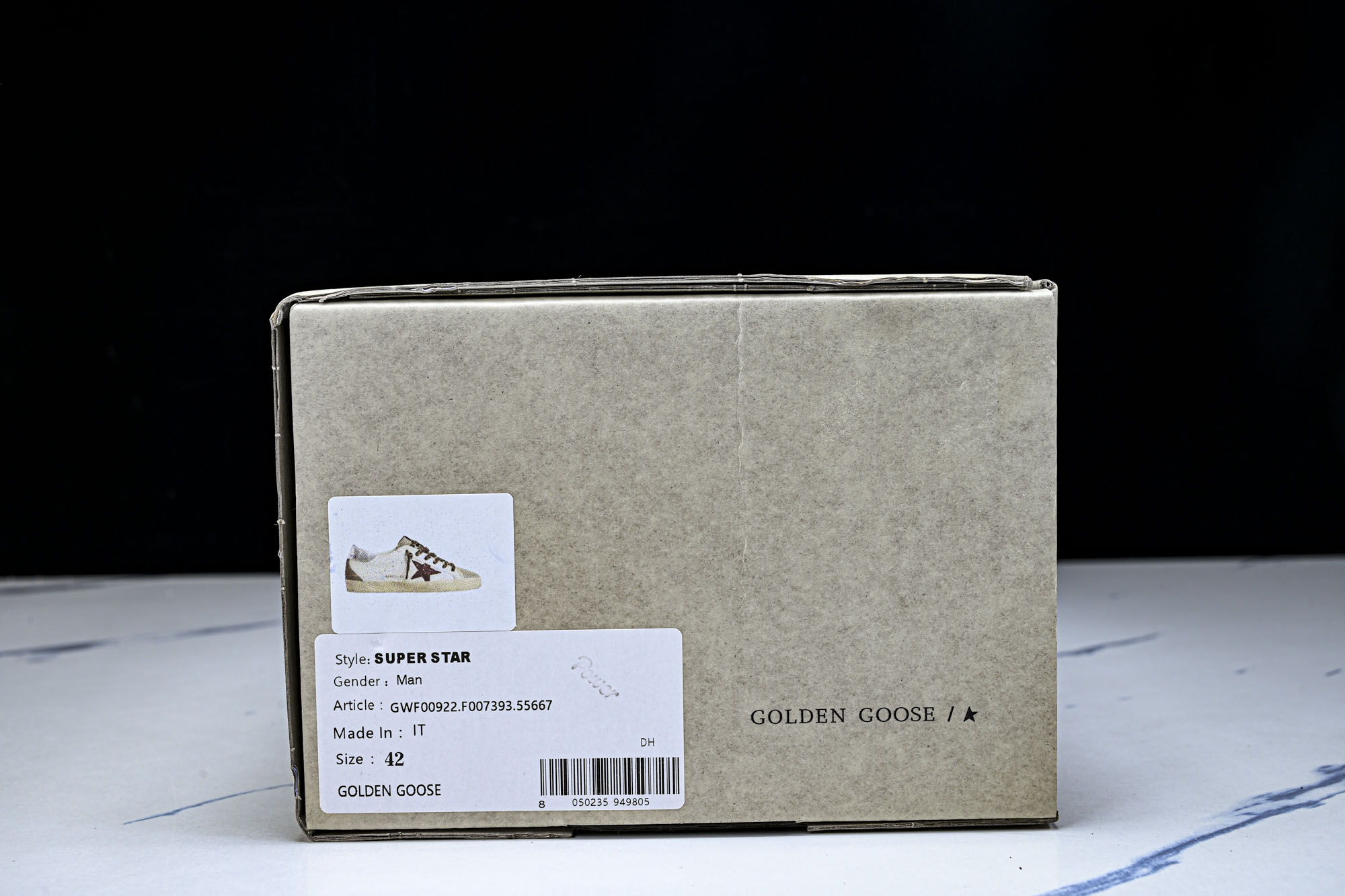 Golden Goose Ball Star 低帮休闲板鞋 GGDB小脏鞋 白棕 豹纹星海淘代购同渠道品