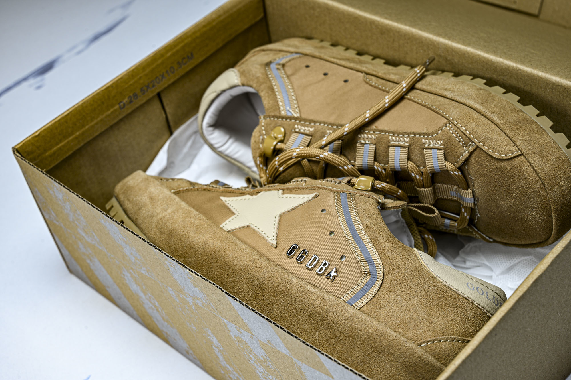 Golden Goose GGDB 麂皮拼接厚底系带休闲鞋女板鞋 #YZ006Golden Goose 
