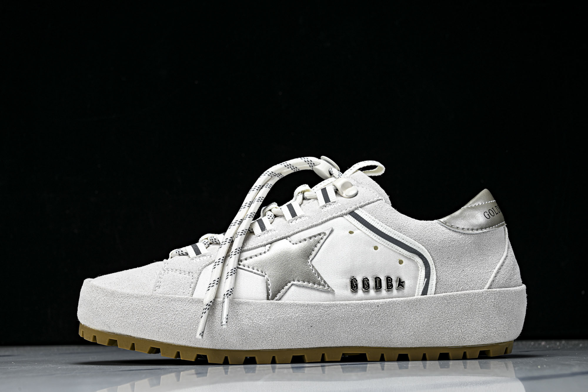 Golden Goose GGDB 麂皮拼接厚底系带休闲鞋女板鞋_CM_1 #YZ006Golden G
