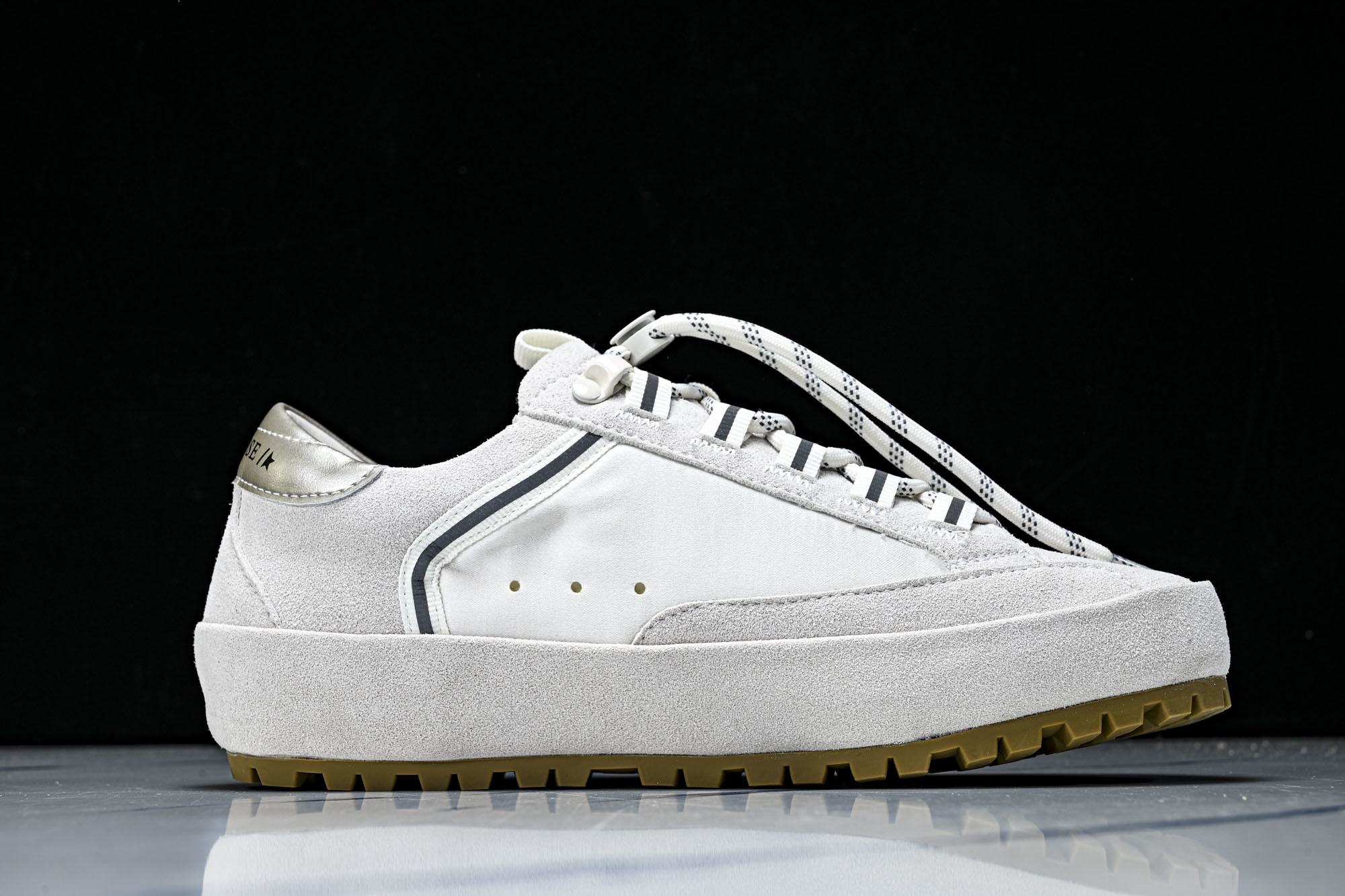 Golden Goose GGDB 麂皮拼接厚底系带休闲鞋女板鞋_CM_1 #YZ006Golden G