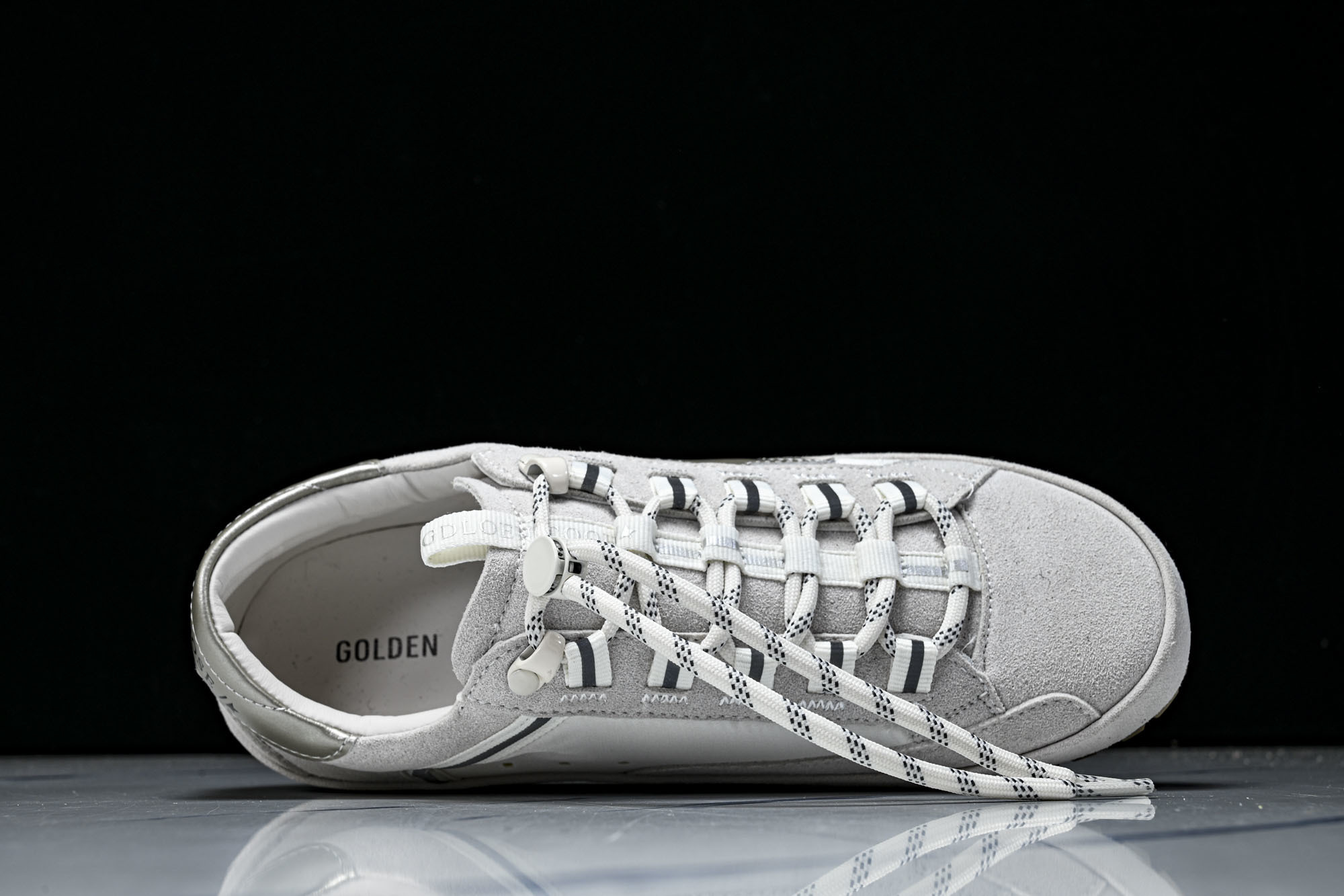 Golden Goose GGDB 麂皮拼接厚底系带休闲鞋女板鞋_CM_1 #YZ006Golden G