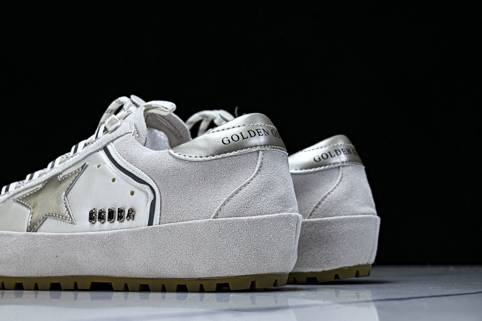 Golden Goose GGDB 麂皮拼接厚底系带休闲鞋女板鞋_CM_1 #YZ006Golden G