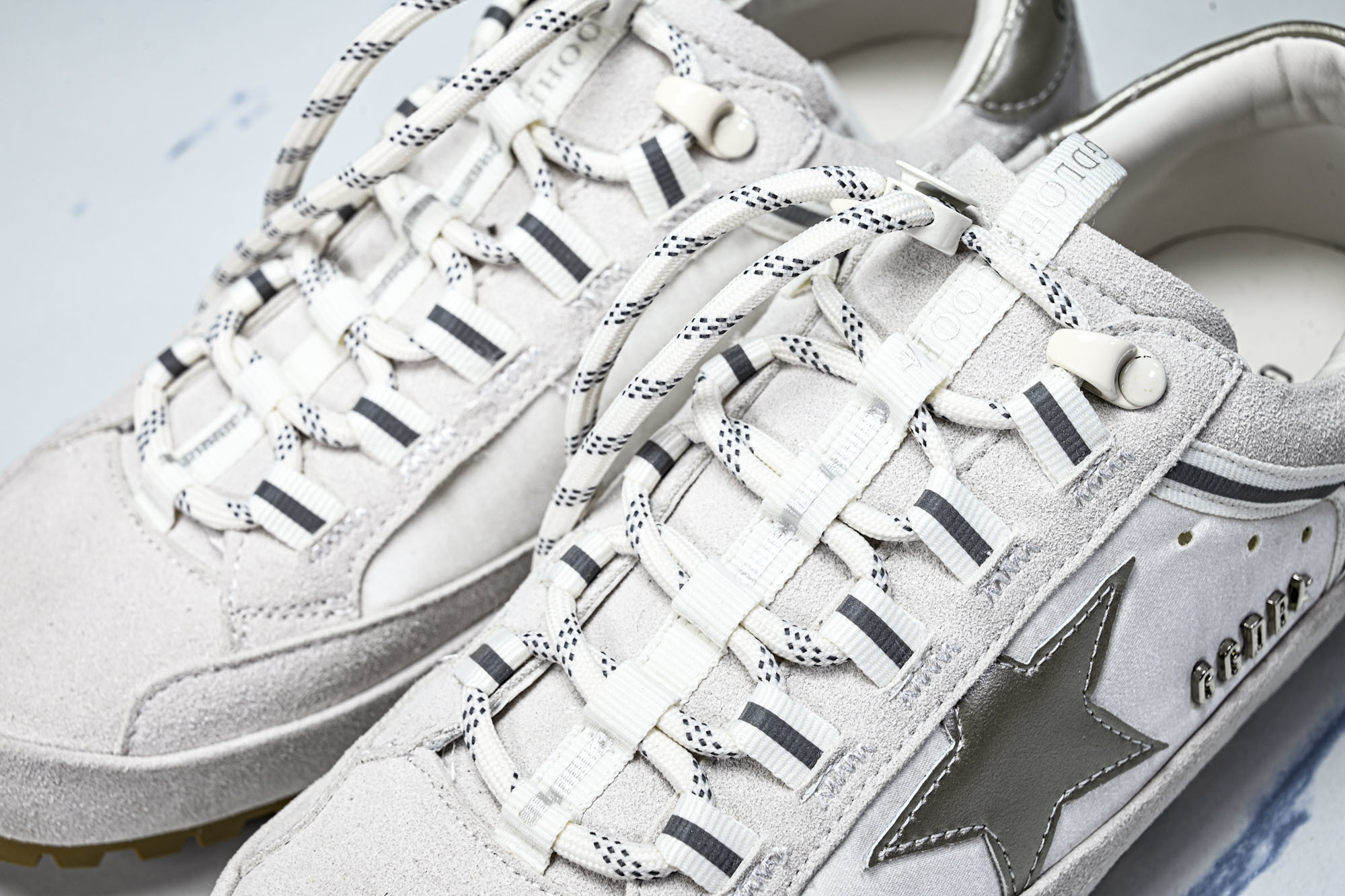 Golden Goose GGDB 麂皮拼接厚底系带休闲鞋女板鞋_CM_1 #YZ006Golden G