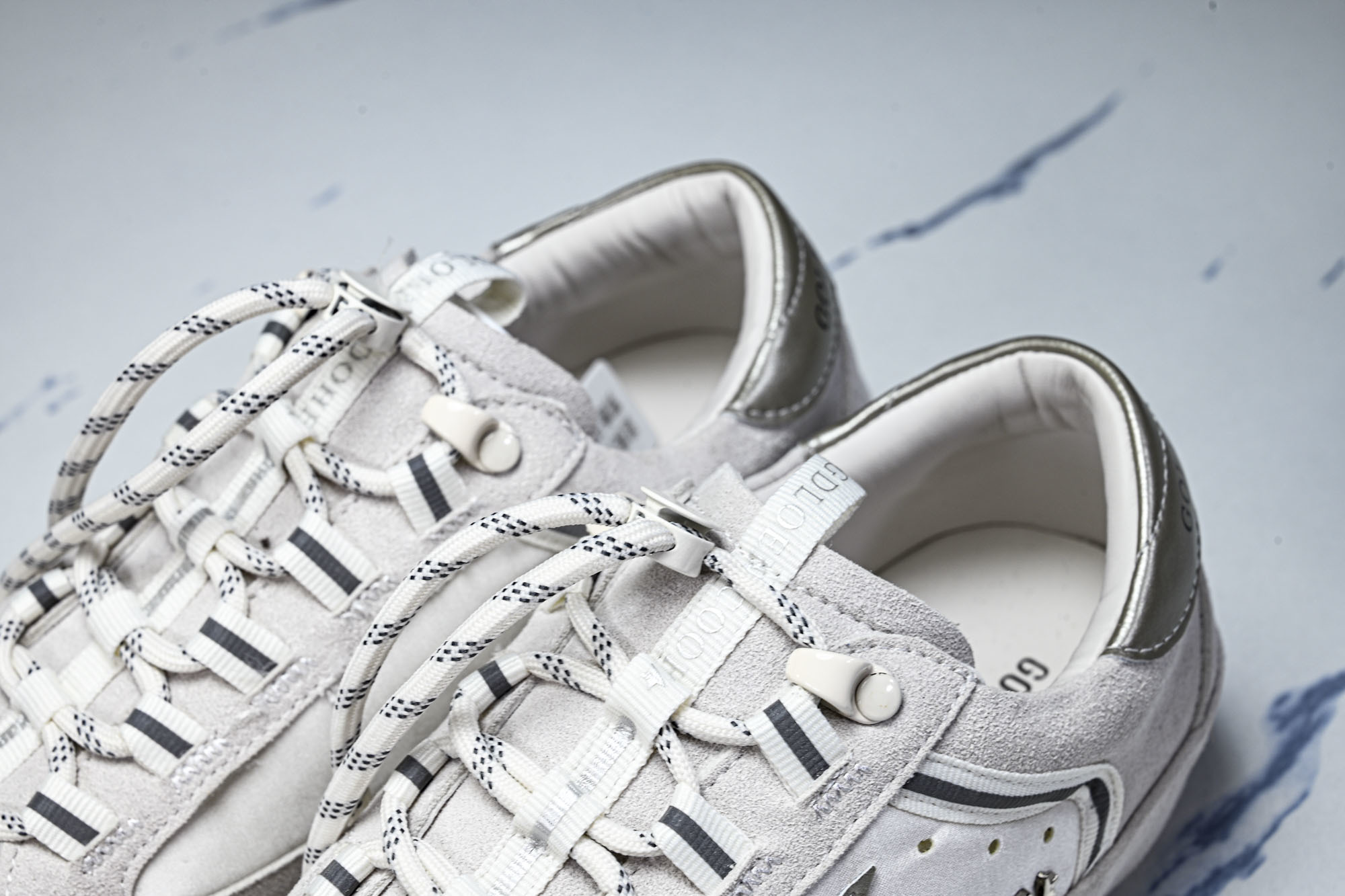 Golden Goose GGDB 麂皮拼接厚底系带休闲鞋女板鞋_CM_1 #YZ006Golden G