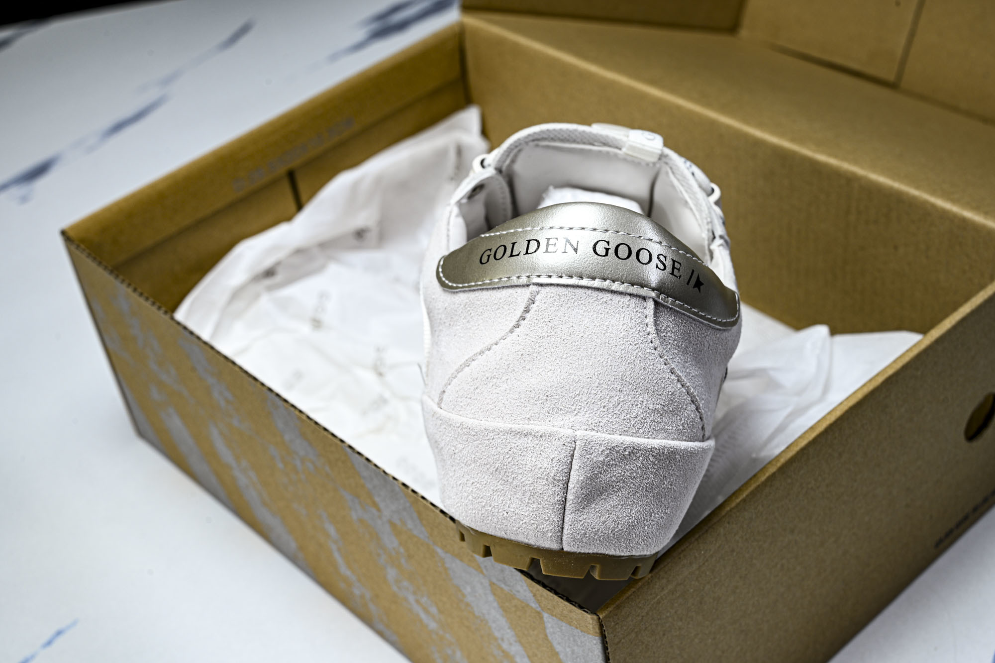 Golden Goose GGDB 麂皮拼接厚底系带休闲鞋女板鞋_CM_1 #YZ006Golden G