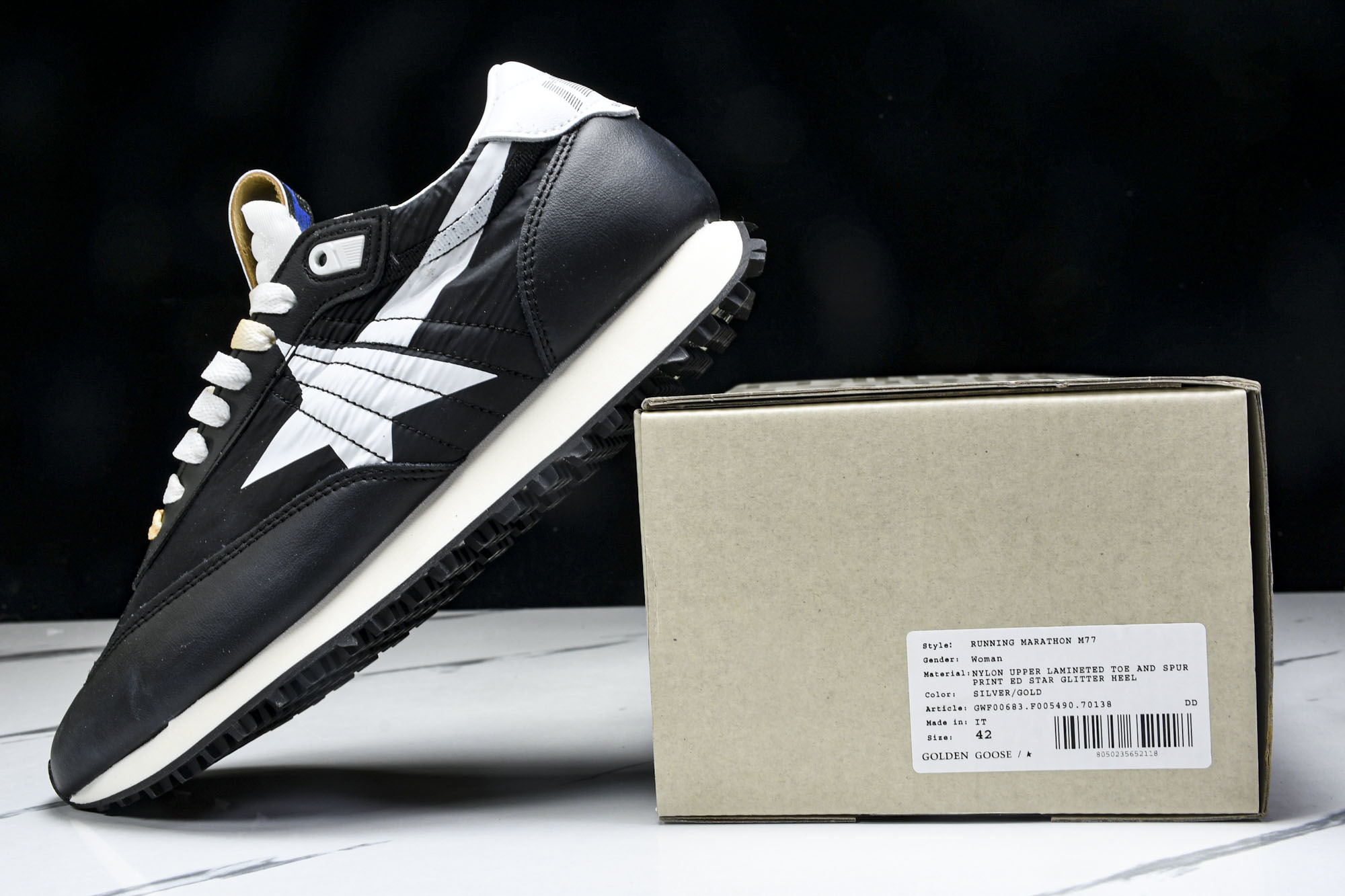 Golden Goose Marathon  舒适运动低帮生活休闲鞋 #YZ006GGDB Marath