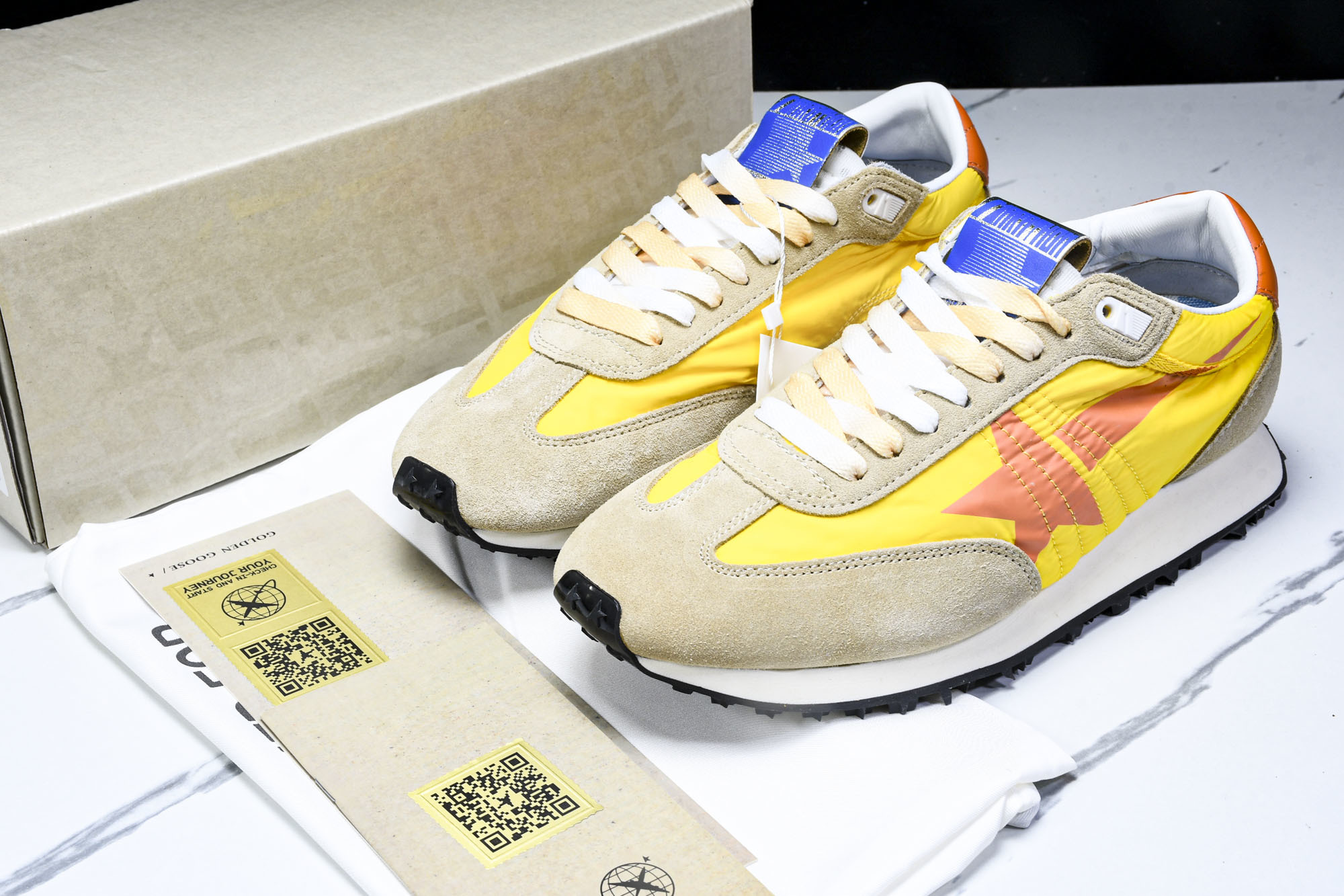 Golden Goose Marathon  舒适运动低帮生活休闲鞋_CM_4 #YZ006GGDB M