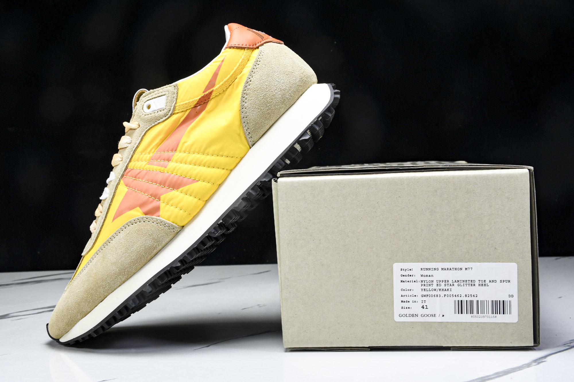 Golden Goose Marathon  舒适运动低帮生活休闲鞋_CM_4 #YZ006GGDB M