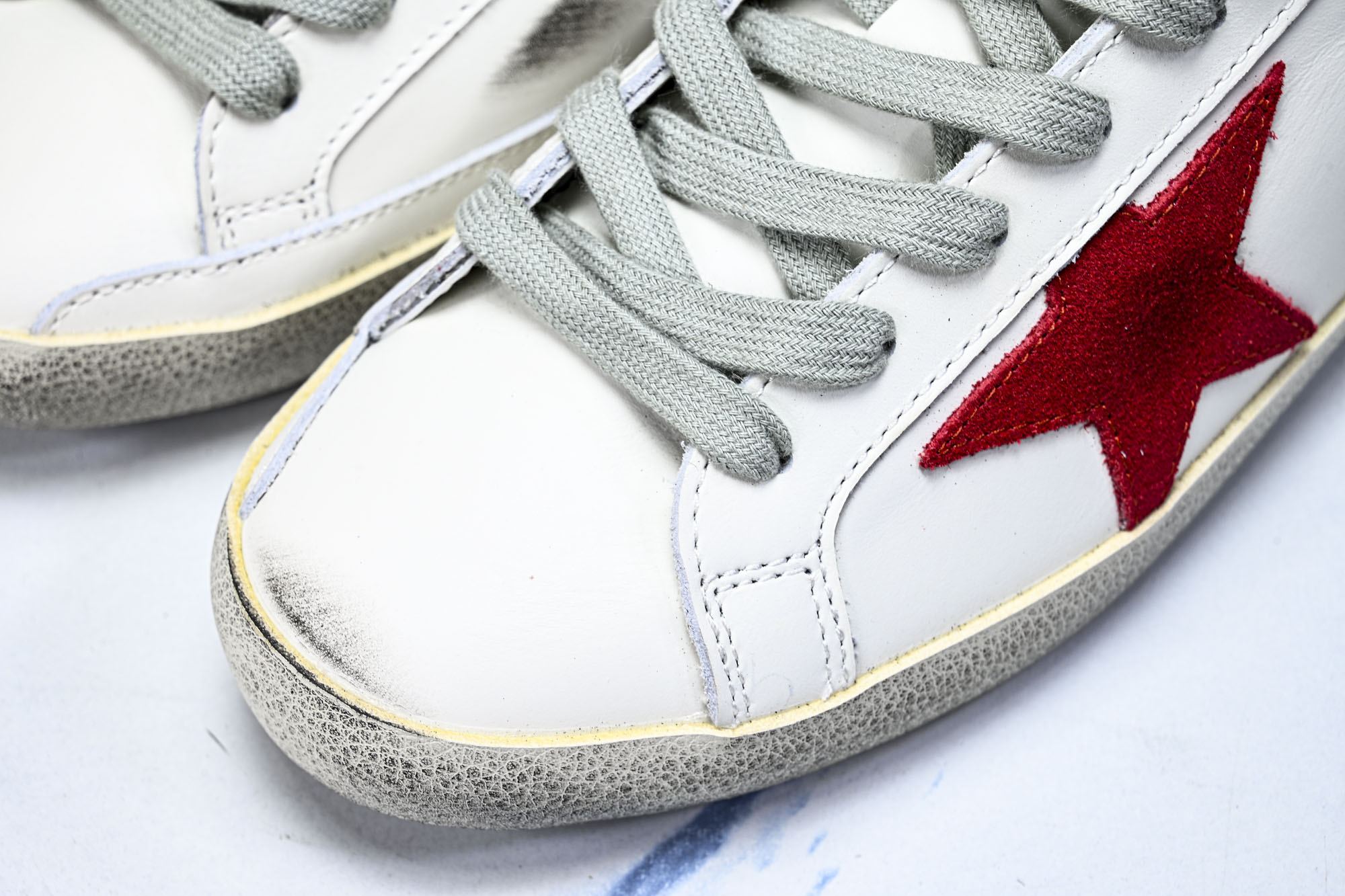Golden Goose 男女同款Superstar星星低帮休闲鞋脏脏鞋 #YZ006超强性价比    