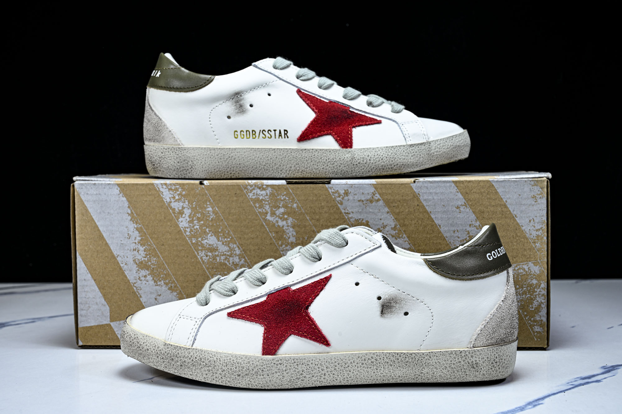 Golden Goose 男女同款Superstar星星低帮休闲鞋脏脏鞋 #YZ006超强性价比    
