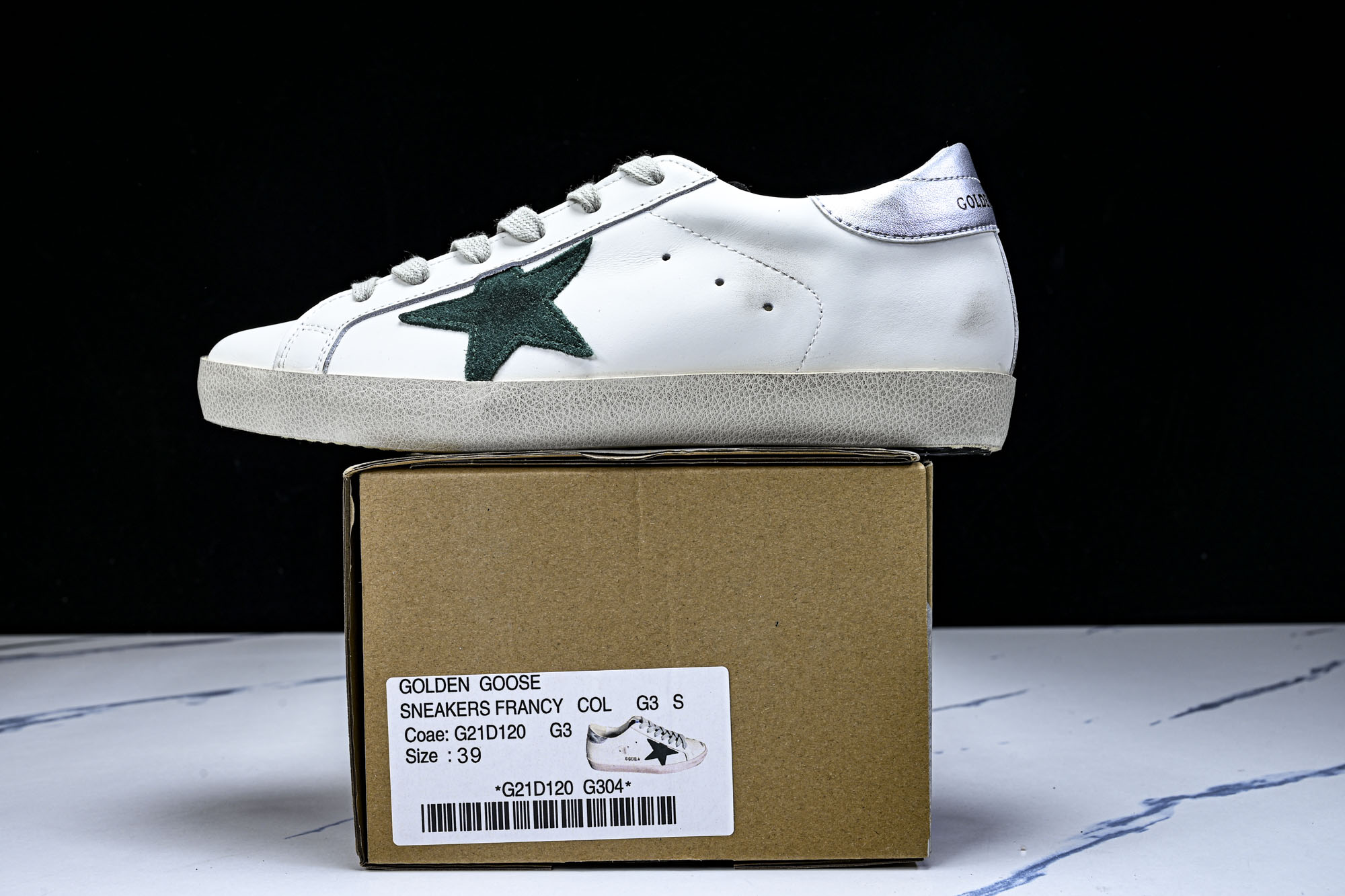 Golden Goose 男女同款Superstar星星低帮休闲鞋脏脏鞋_CM_1 #YZ006超强性价